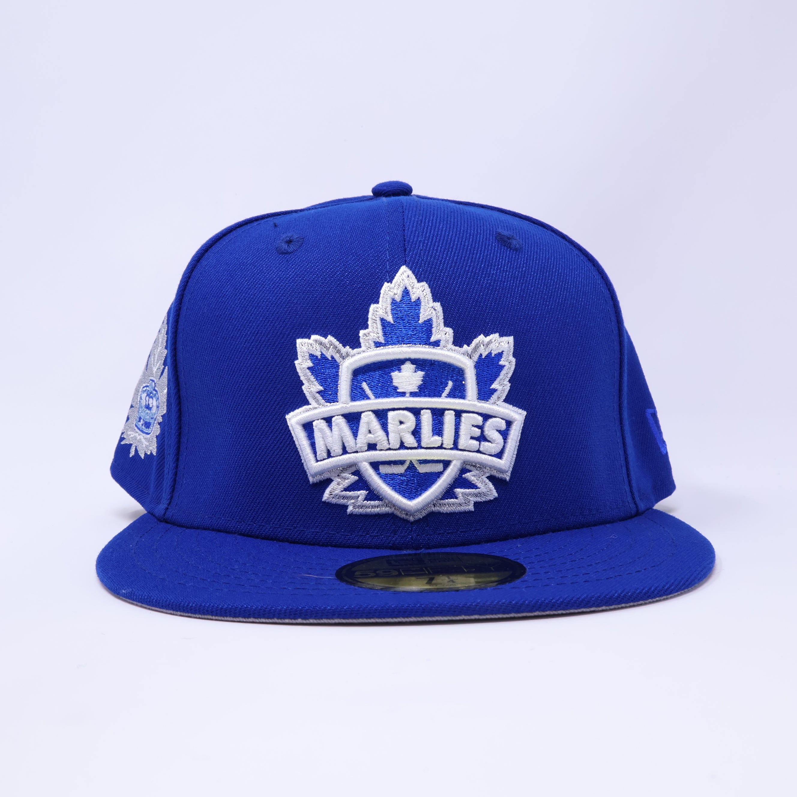 NWT 1/4 Blue Toronto Marlies AHL Hockey 59fifty New Era Fitted Hat Cap
