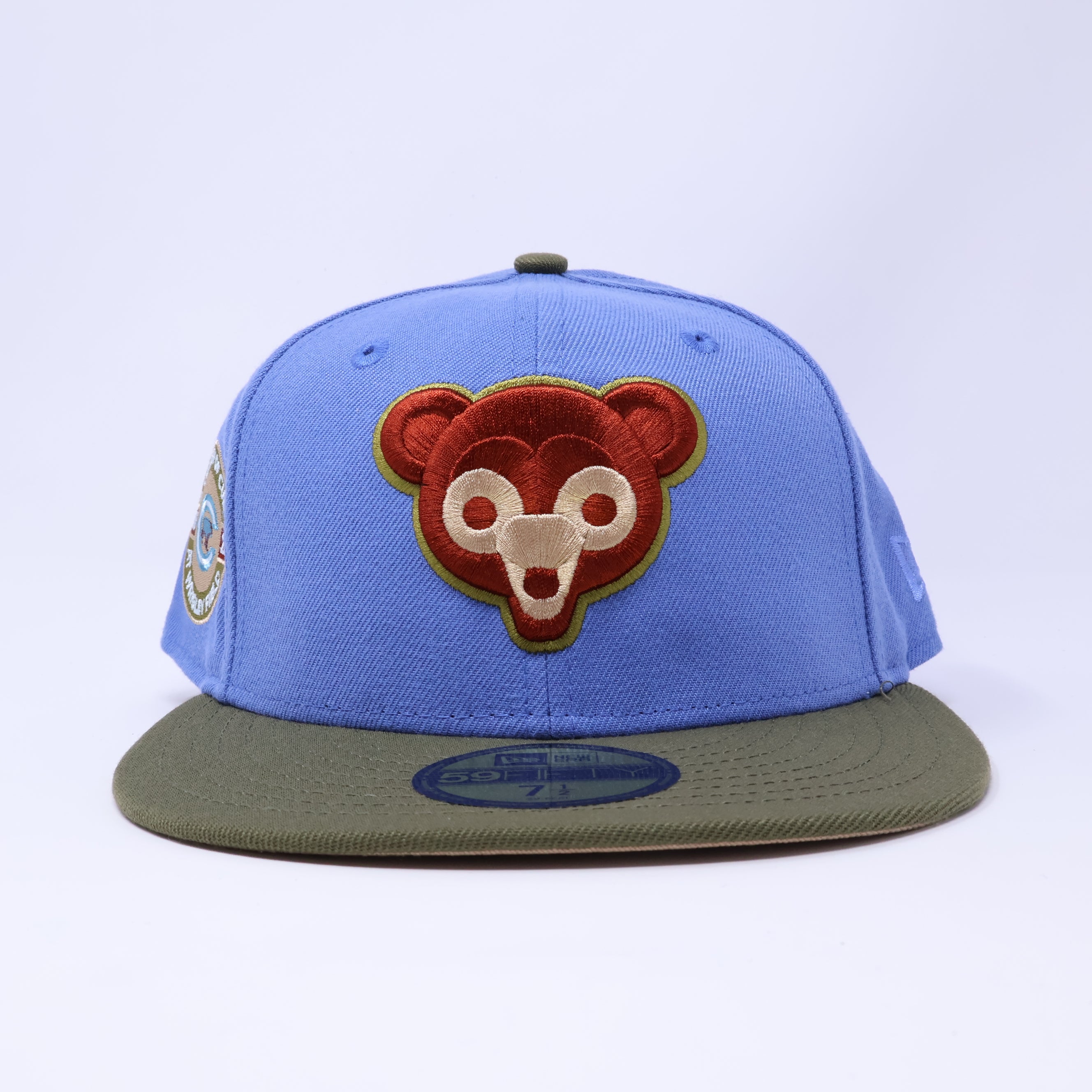NWT 1/2 Blue Chicago Cubs Century of Cubs 59fifty New Era Fitted Hat Cap