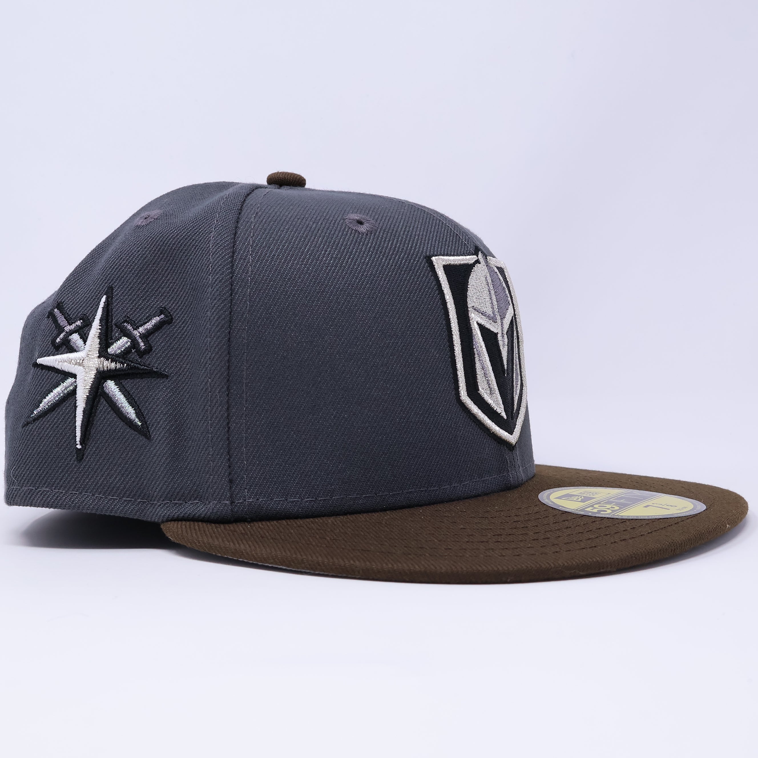NWT 3/8 Gray Las Vegas Golden Knights NHL 59fifty New Era Fitted Hat Cap