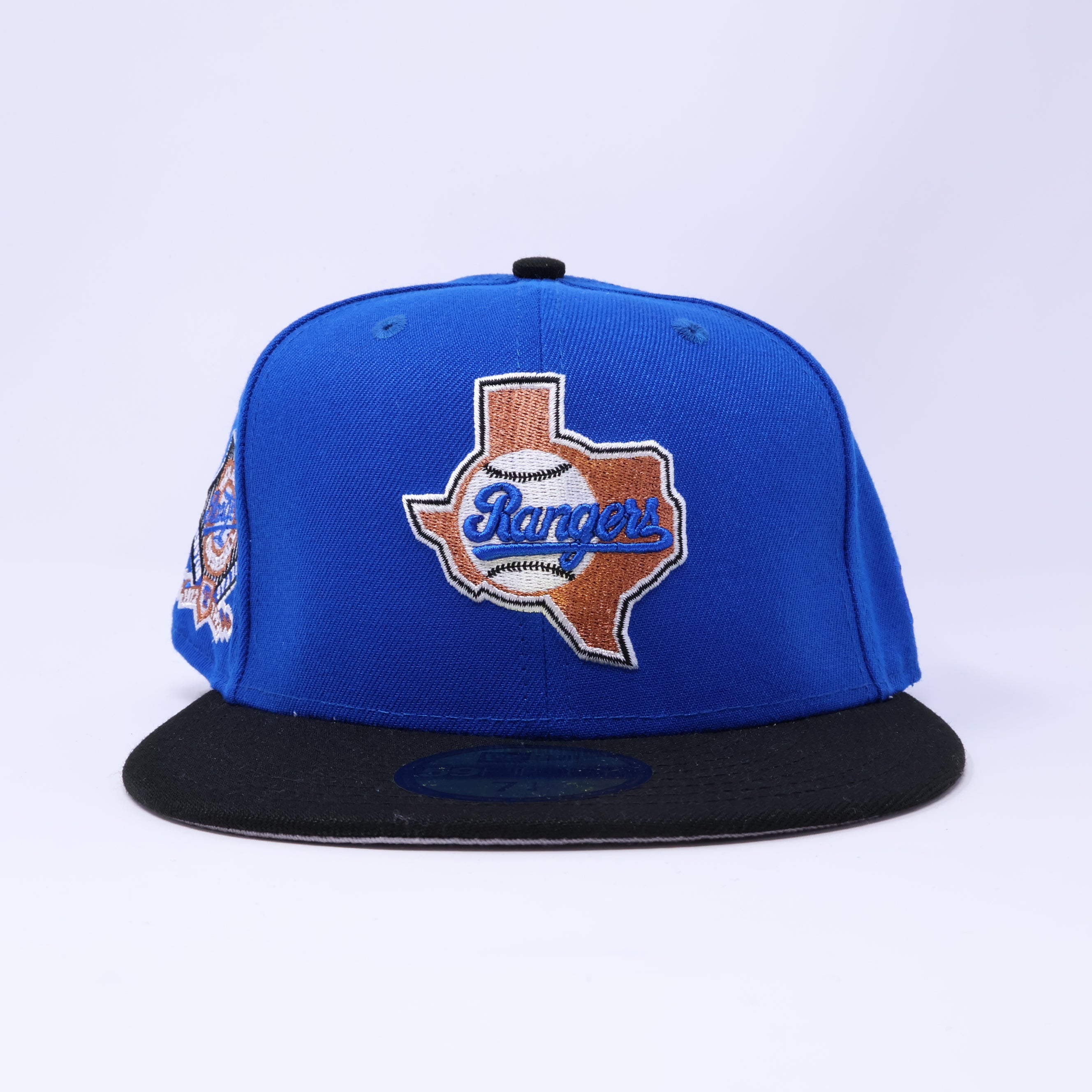 NWT 1/4 Blue Dallas Texas Rangers Arlington Stadium 59fifty New Era Fitted Hat Cap