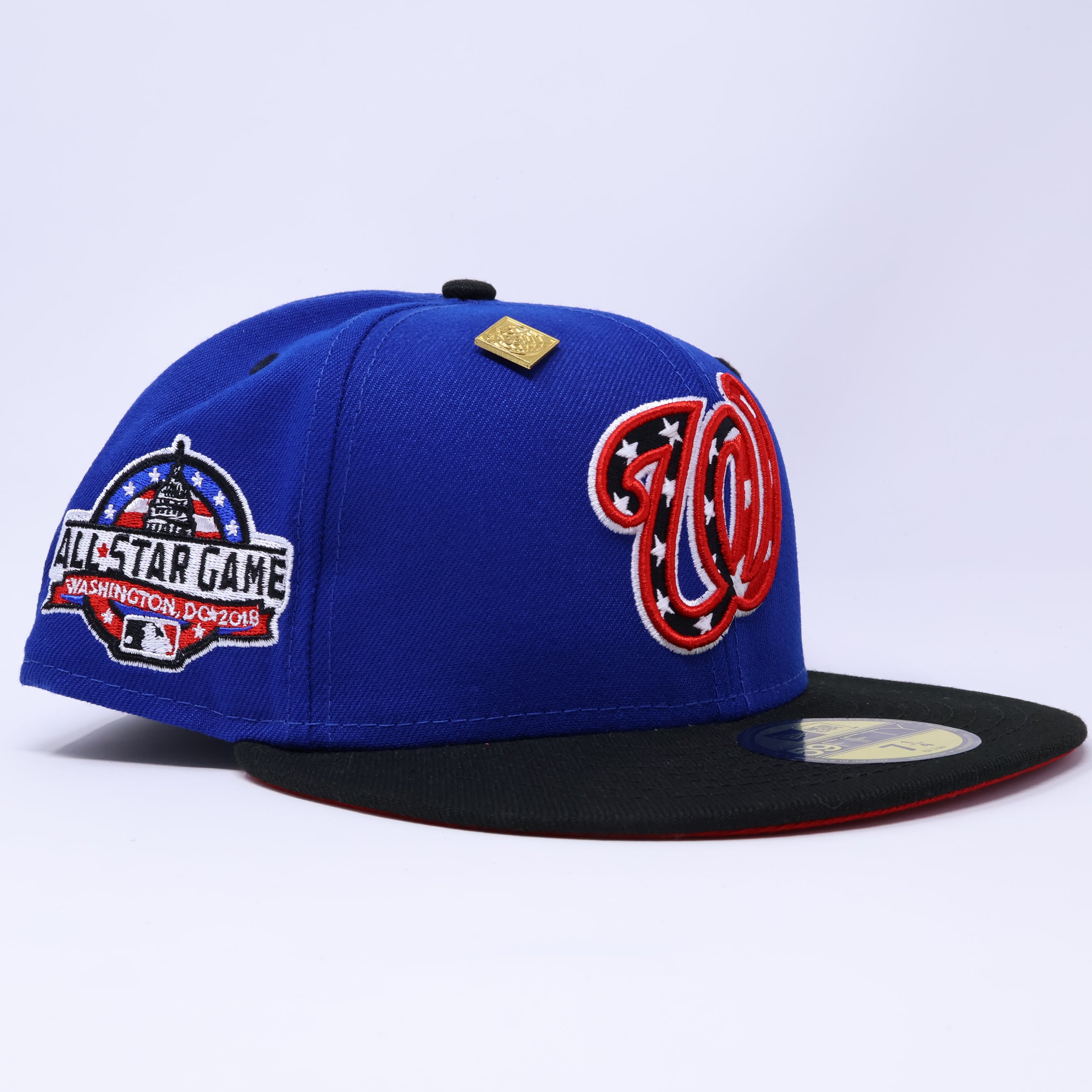 NWT 1/4 Blue Washington Nationals All Star Game 59fifty New Era Fitted Hat Cap