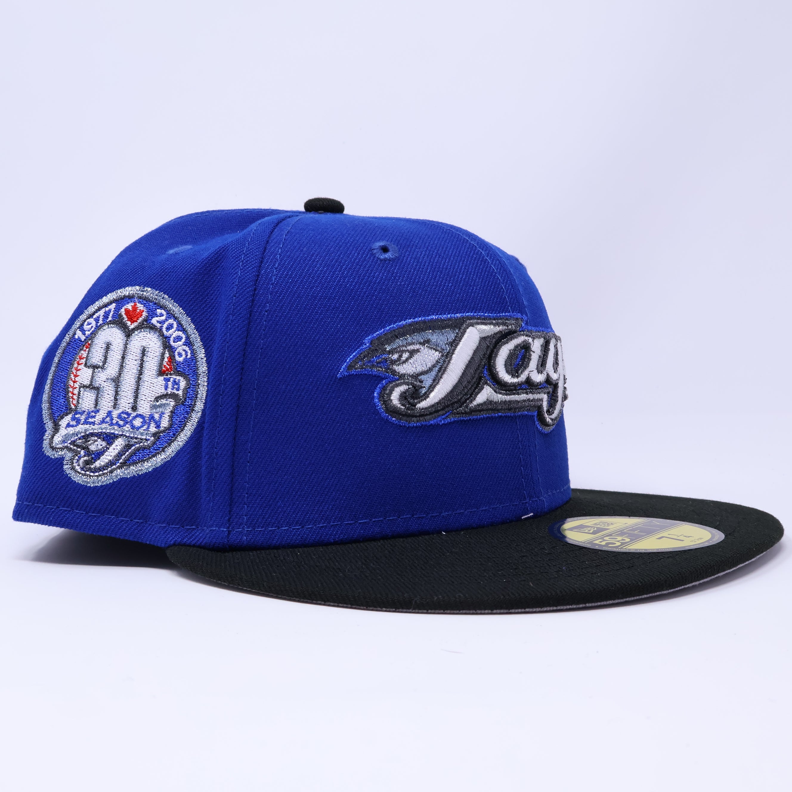 NWT 1/4 Blue Toronto Blue Jays 30th Season 59fifty New Era Fitted Hat Cap