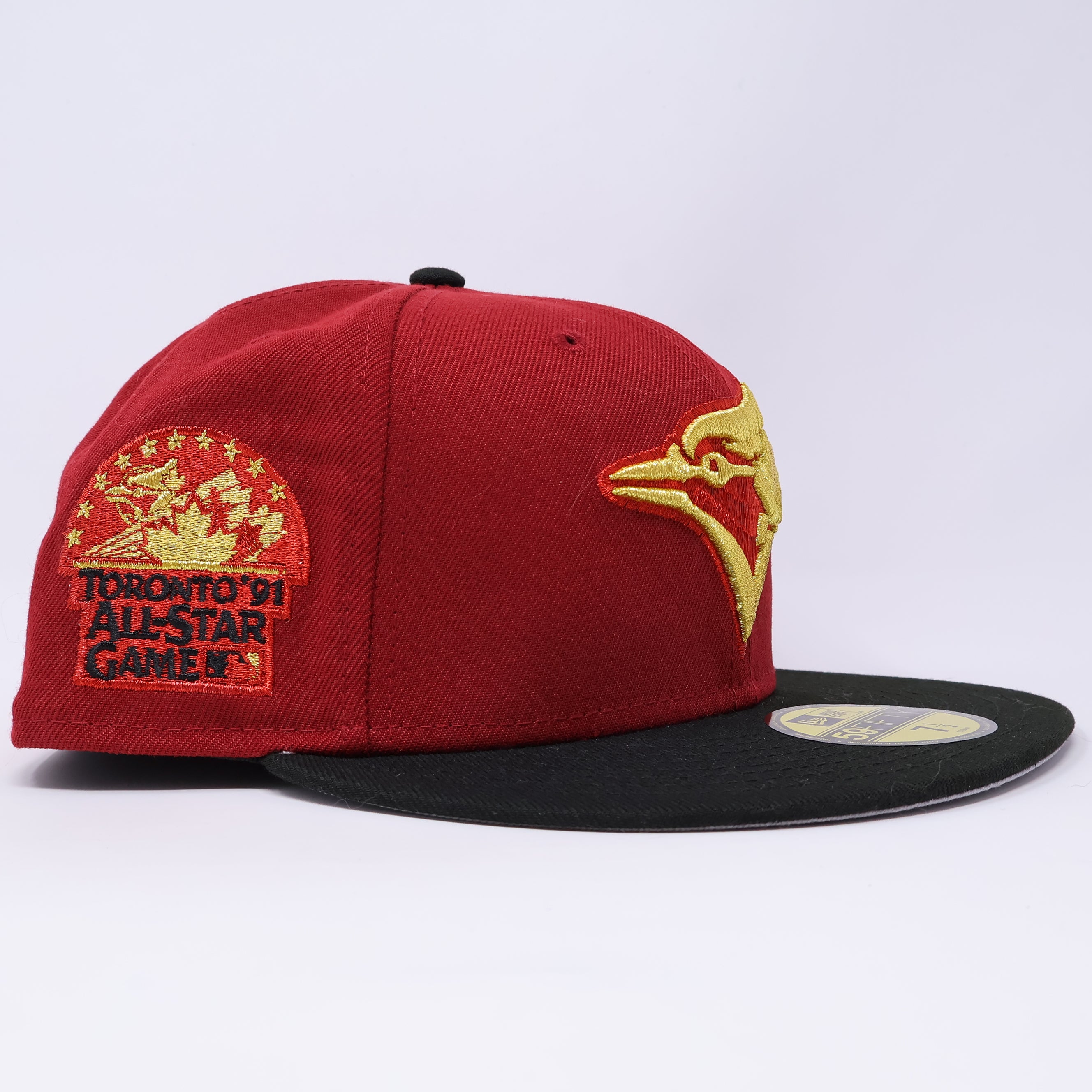 NWT 1/2 Maroon Toronto Blue Jays 1991 All-Star Game 59fifty New Era Fitted Hat Cap