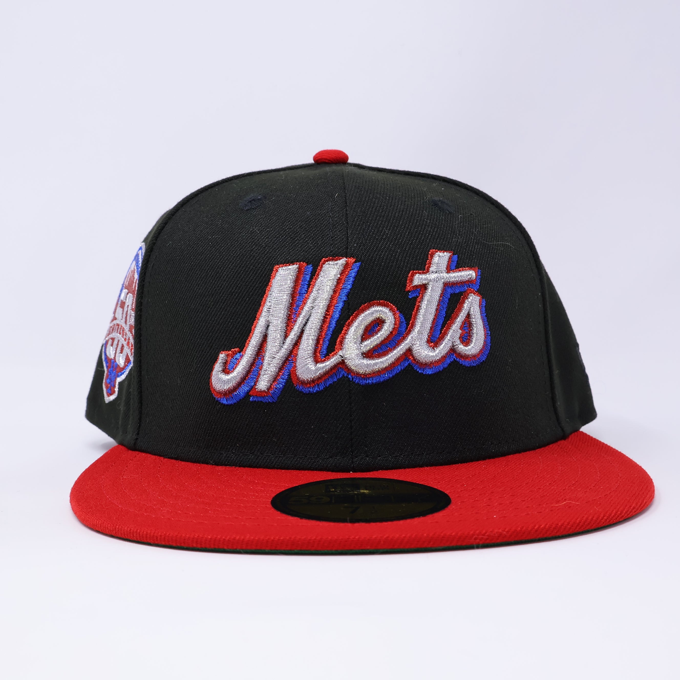 NWT 1/2 Black New York Mets 50th Anniversary 59fifty New Era Fitted Hat Cap