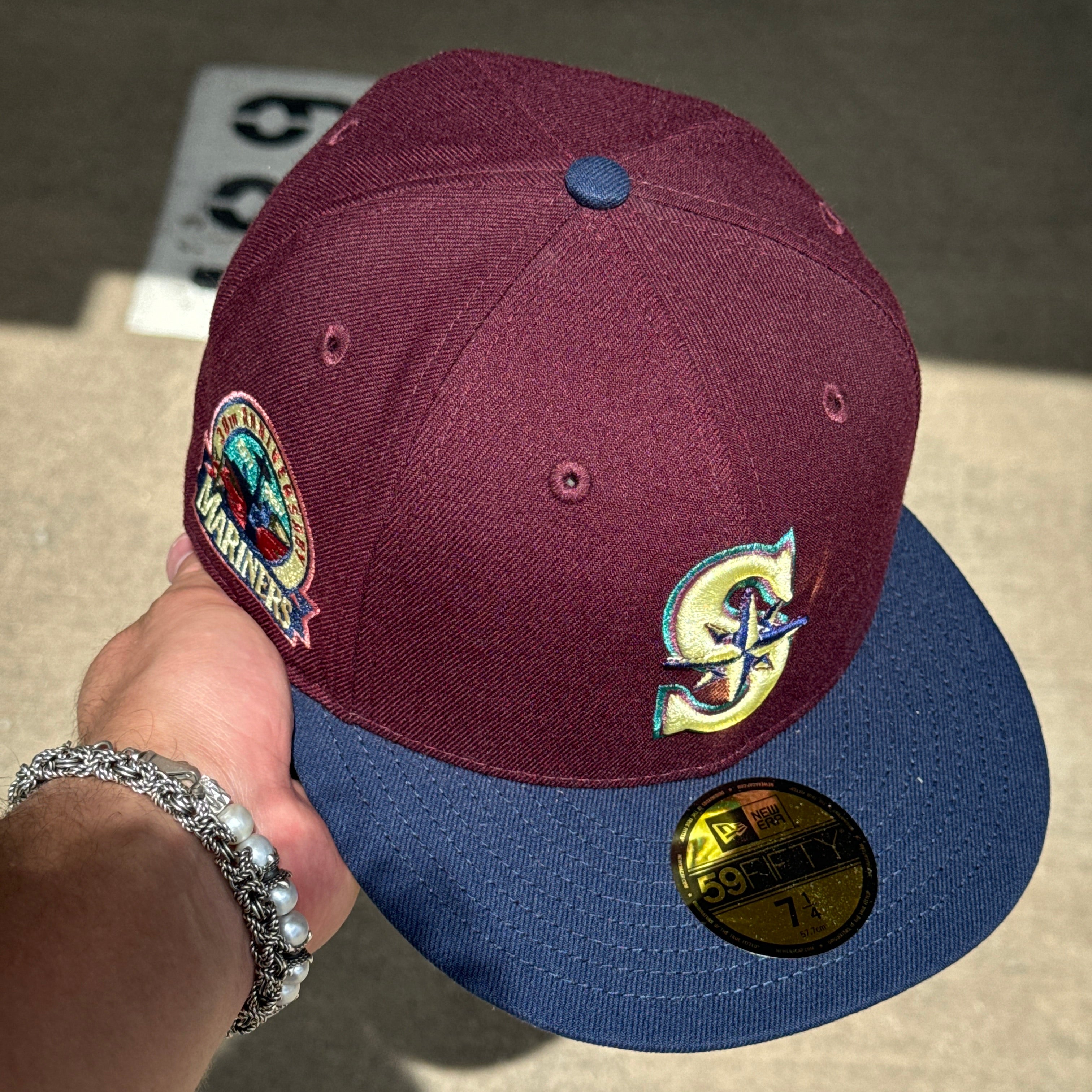 NEW 1/4 Maroon Seattle Mariners 30th Anniversary 59fifty New Era Fitte –  Souf Crowns