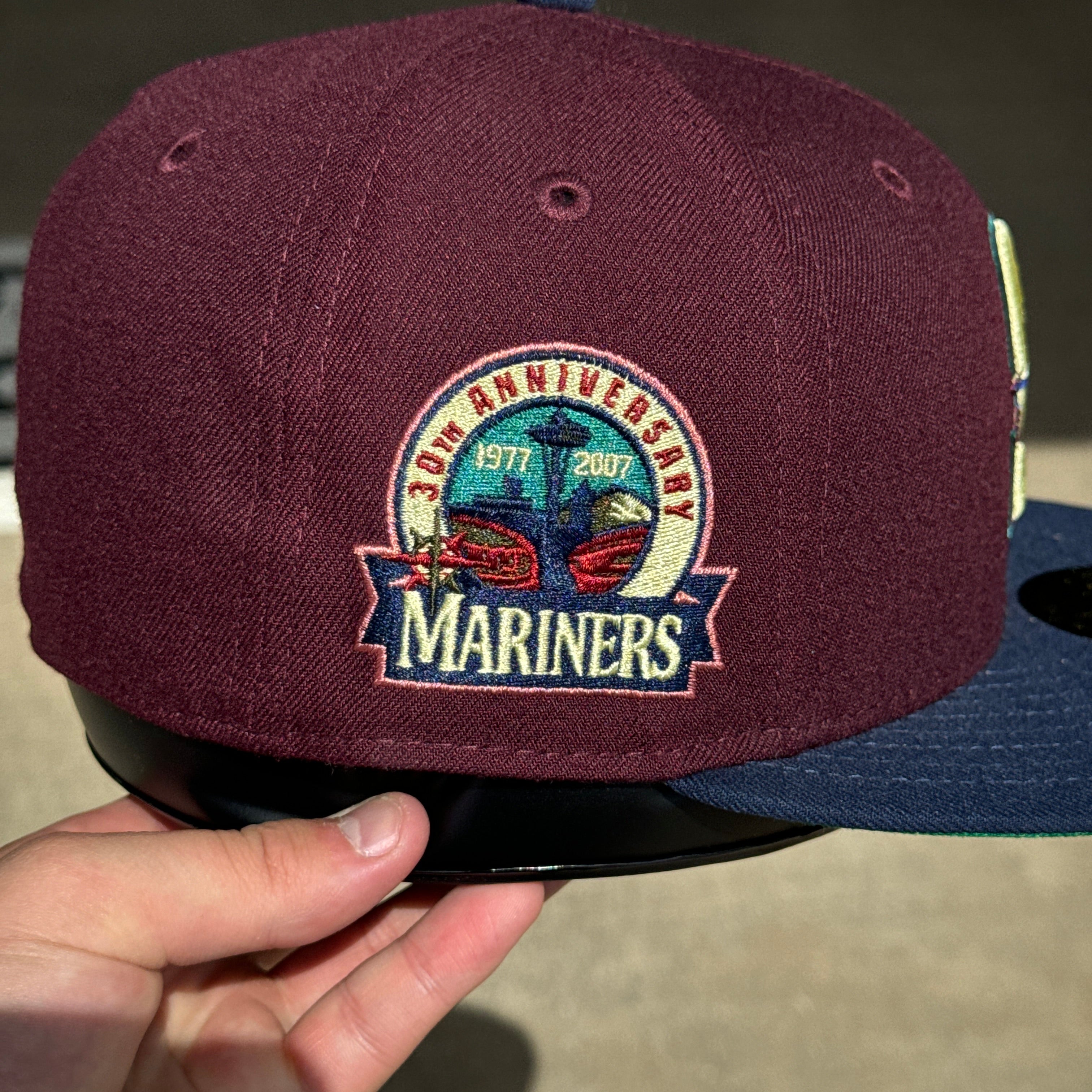 NEW 1/4 Maroon Seattle Mariners 30th Anniversary 59fifty New Era Fitte –  Souf Crowns