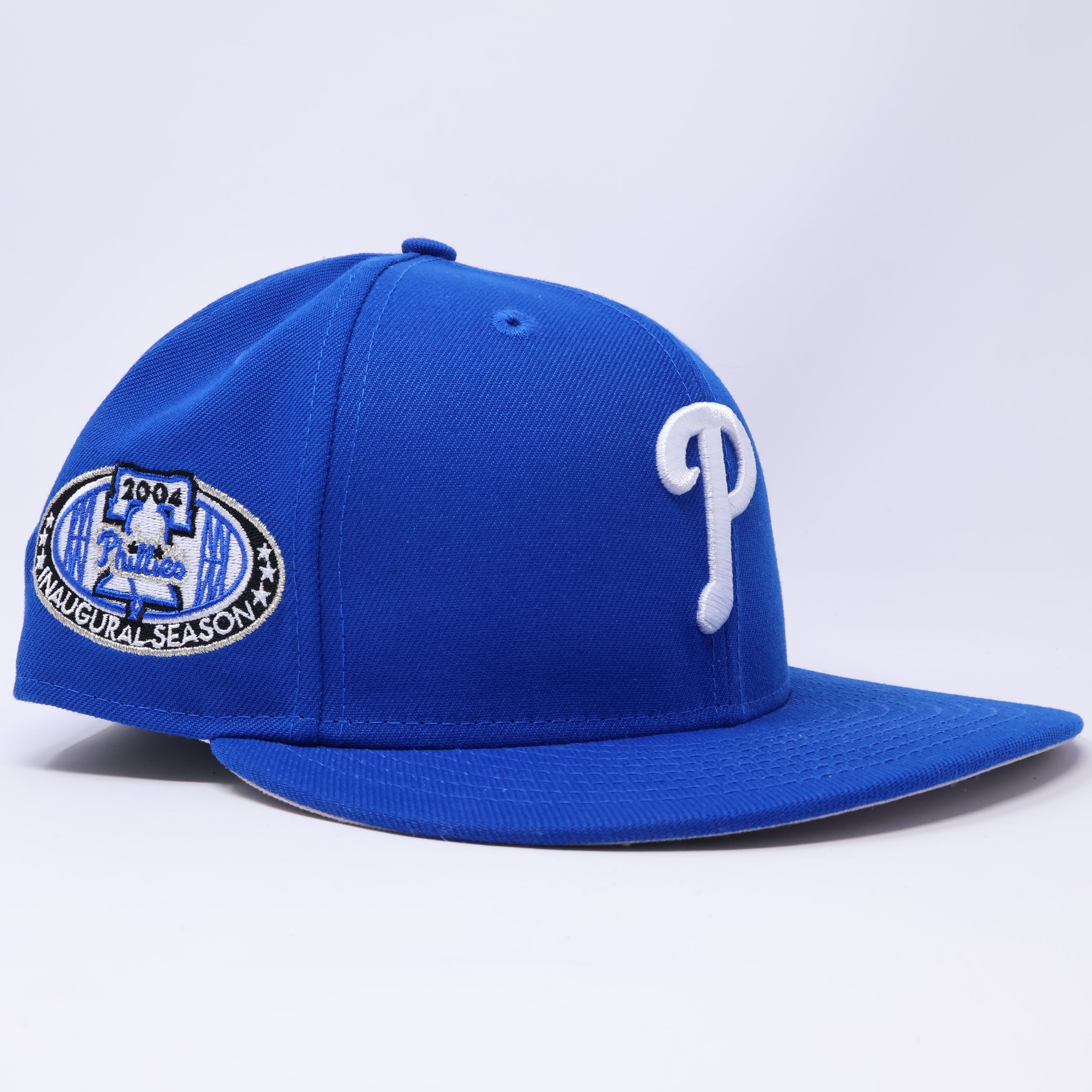 USED 7 Blue Philadelphia Phillies 2004 Inaugural Season 59fifty New Era Fitted Hat Cap