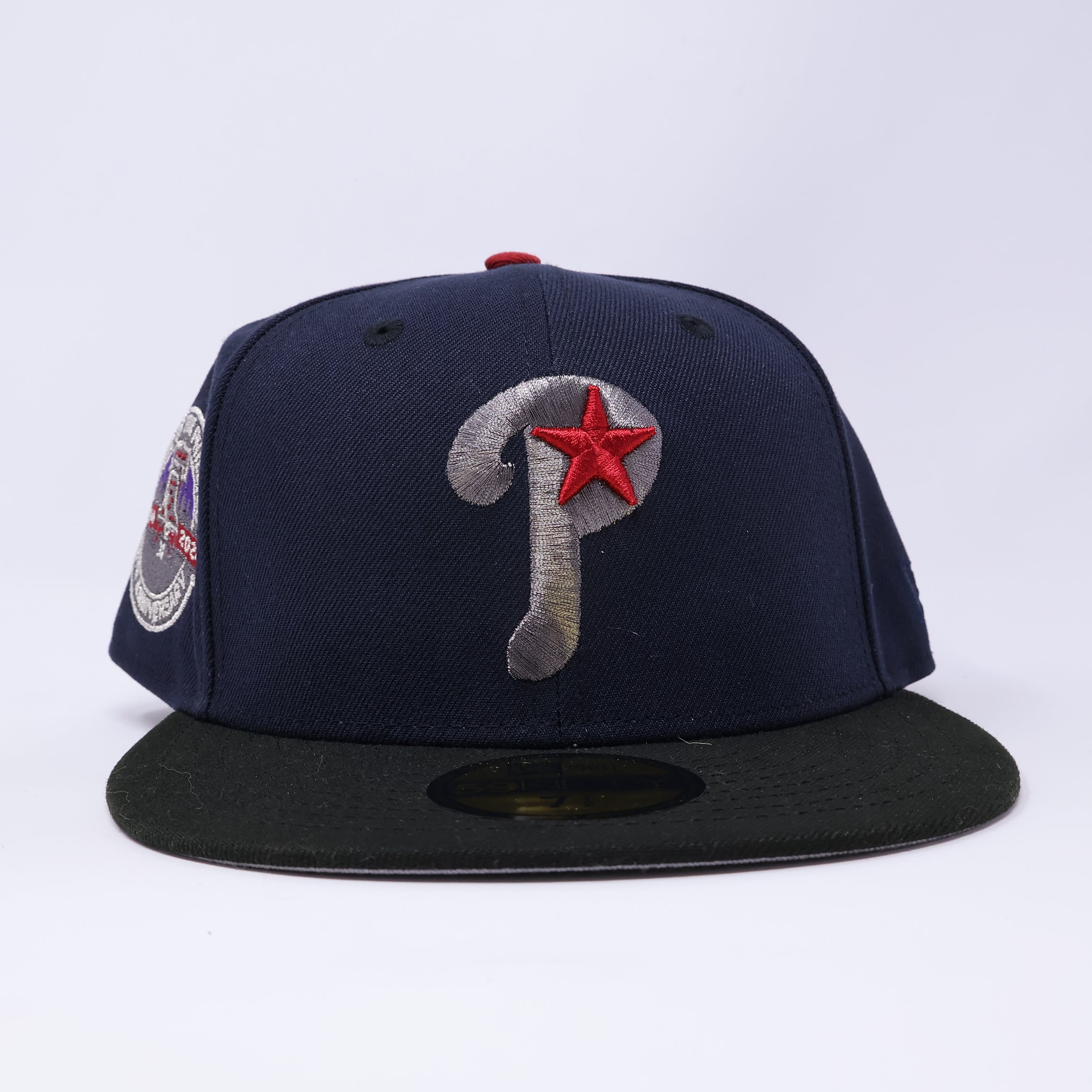 NWT 1/2 Navy Philadelphia Phillies 20th Anniversary 59fifty New Era Fitted Hat Cap