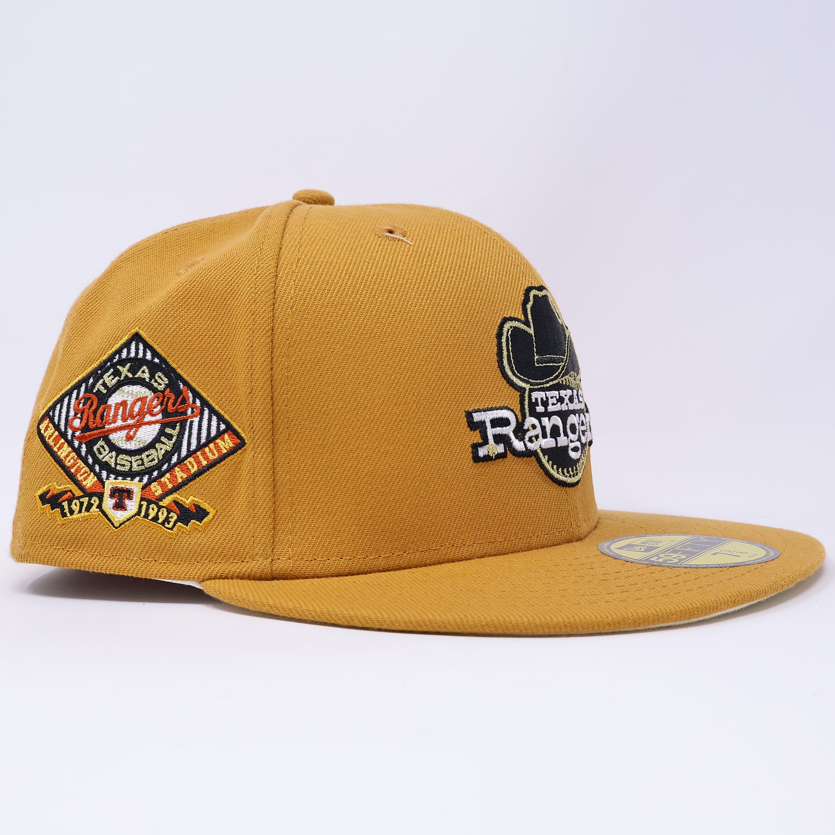 NWT 1/2 Khaki Dallas Texas Rangers Arlington Stadium 59fifty New Era Fitted Hat Cap