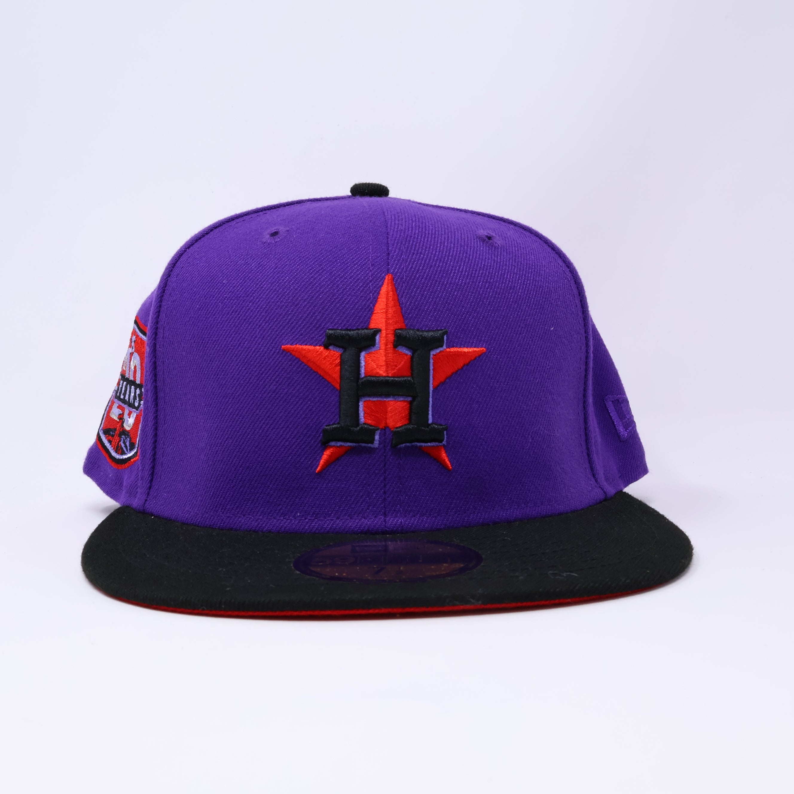 NEW 1/2 Purple Houston Astros 20 Years 59fifty New Era Fitted Hat Cap