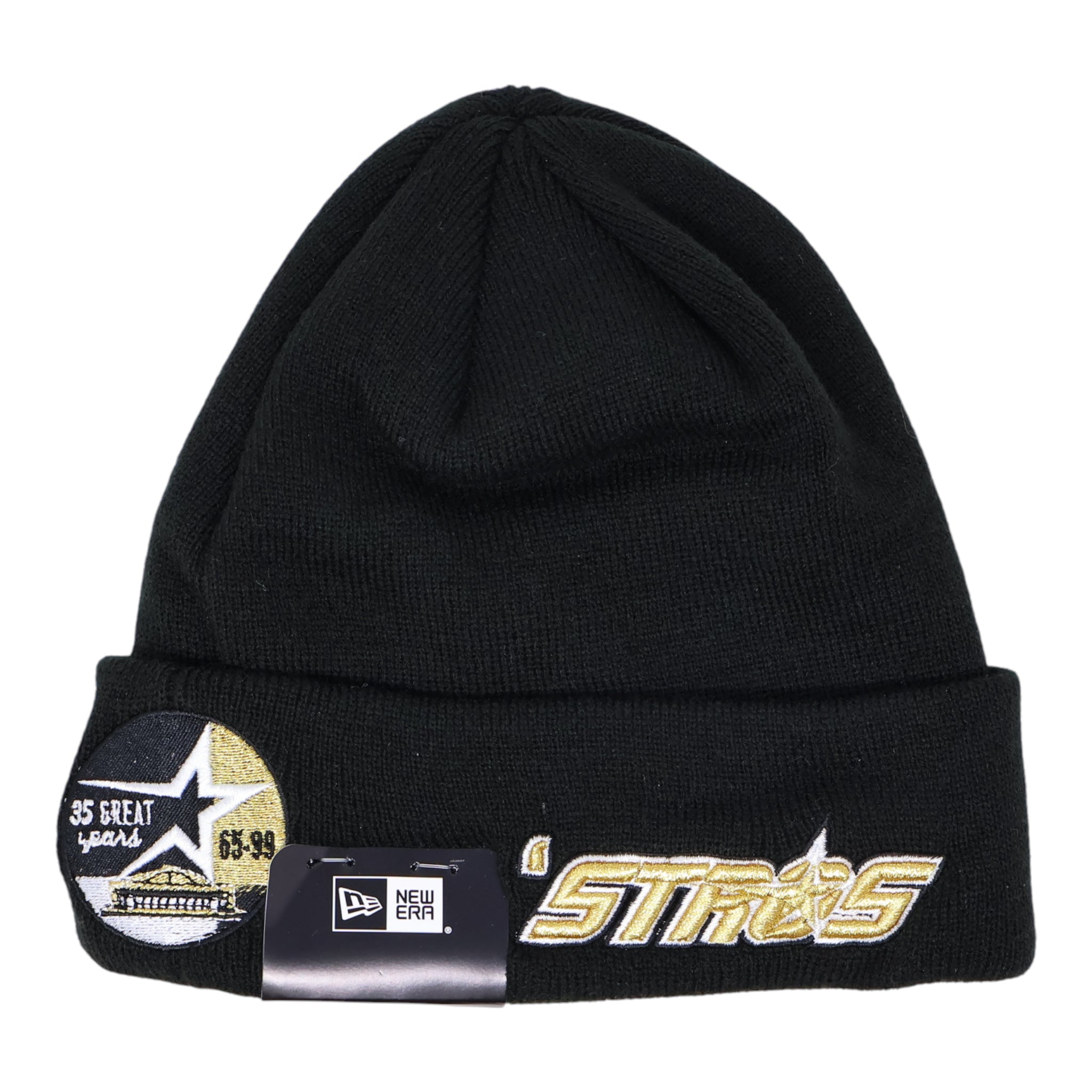 NWT Black Houston Astros 35 Great Years New Era Beanie Warm Knit
