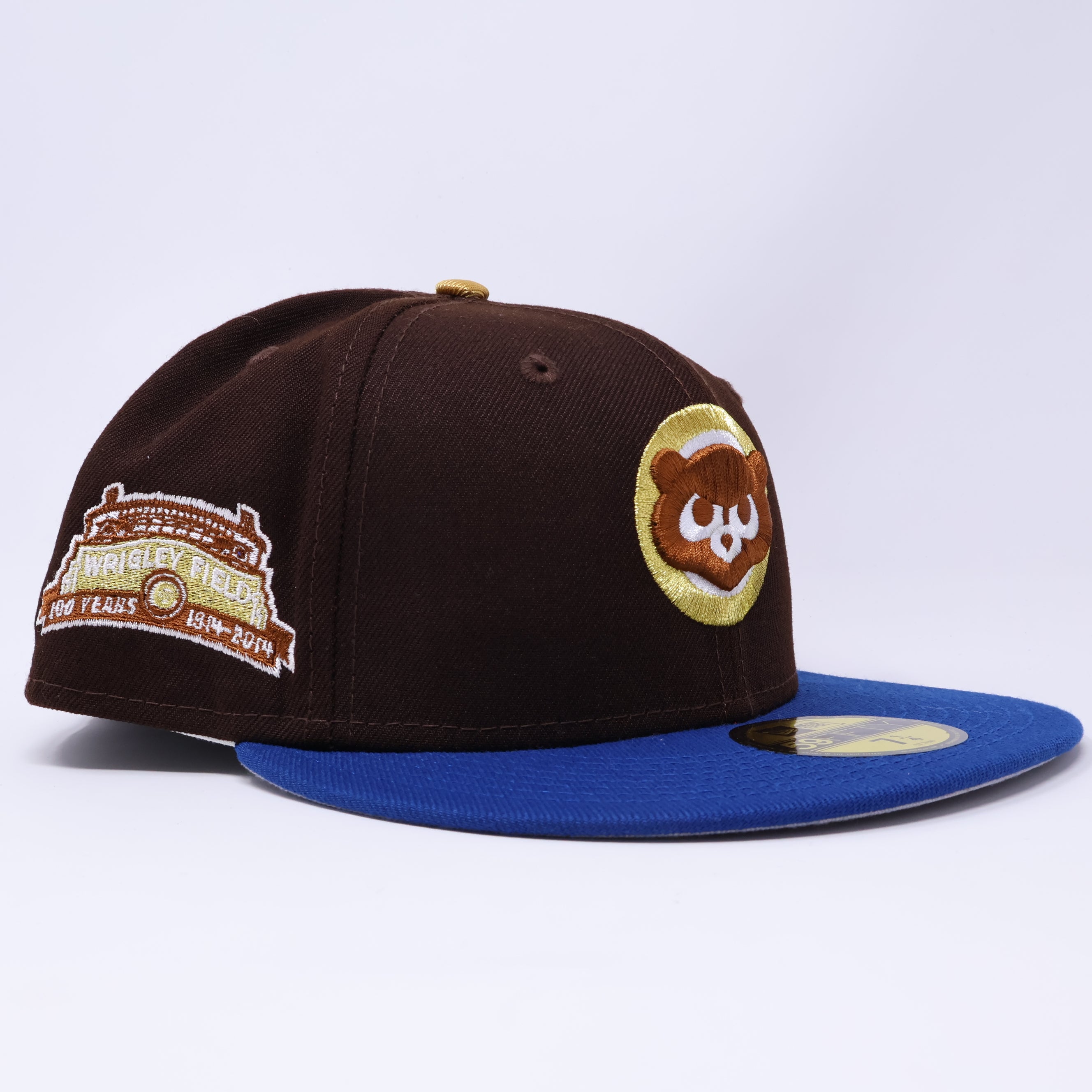 NWT 1/4 Brown Chicago Cubs Wrigley Field 59fifty New Era Fitted Hat Cap