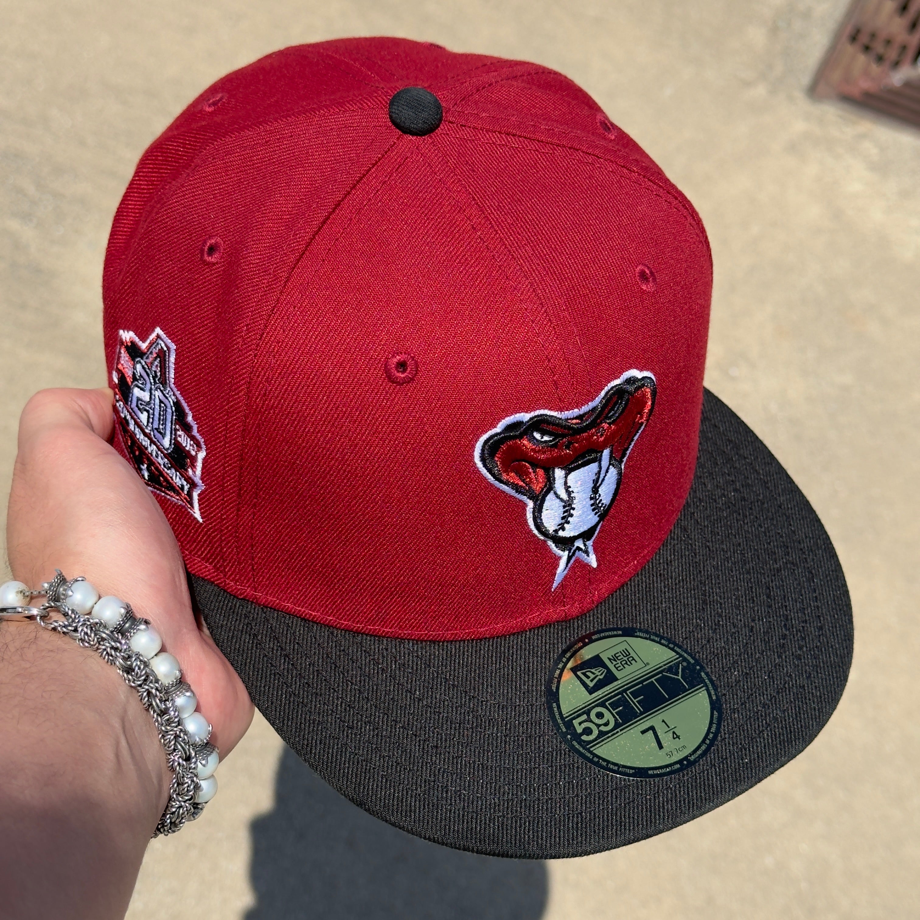 NEW Brick Red Arizona Diamondbacks 20th Anniversary 59fifty New Era Fitted Hat Cap