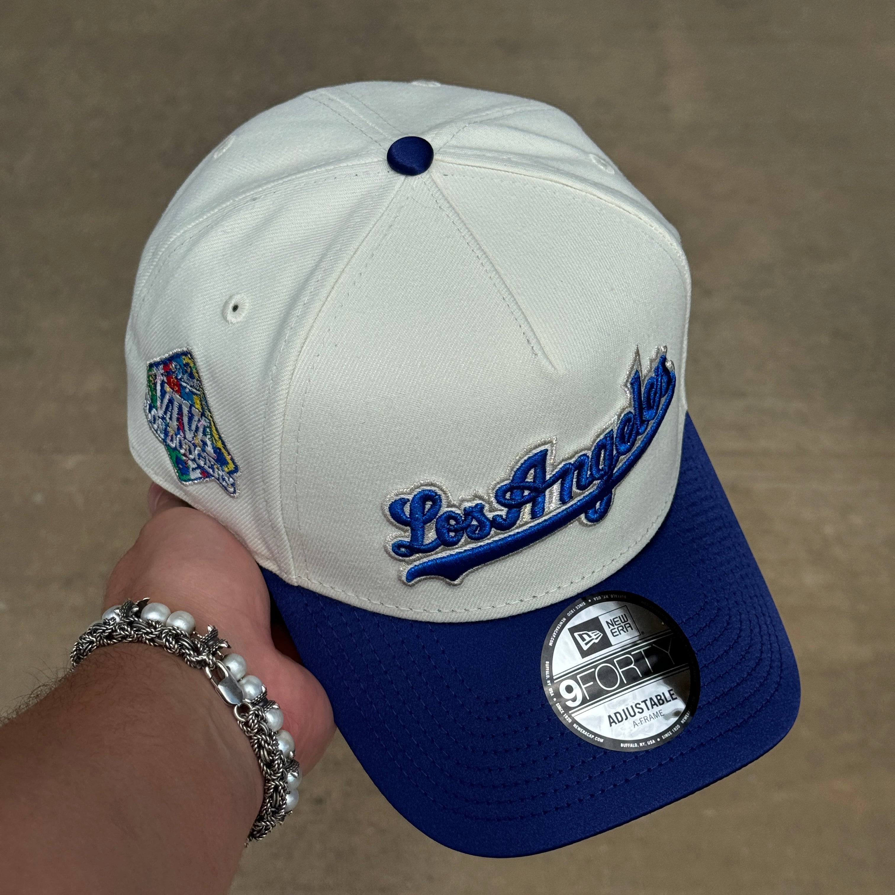 NEW Chrome Los Angeles Dodgers Viva Party 9Forty A Frame Snapback New Era Cap Dad Hat Sun