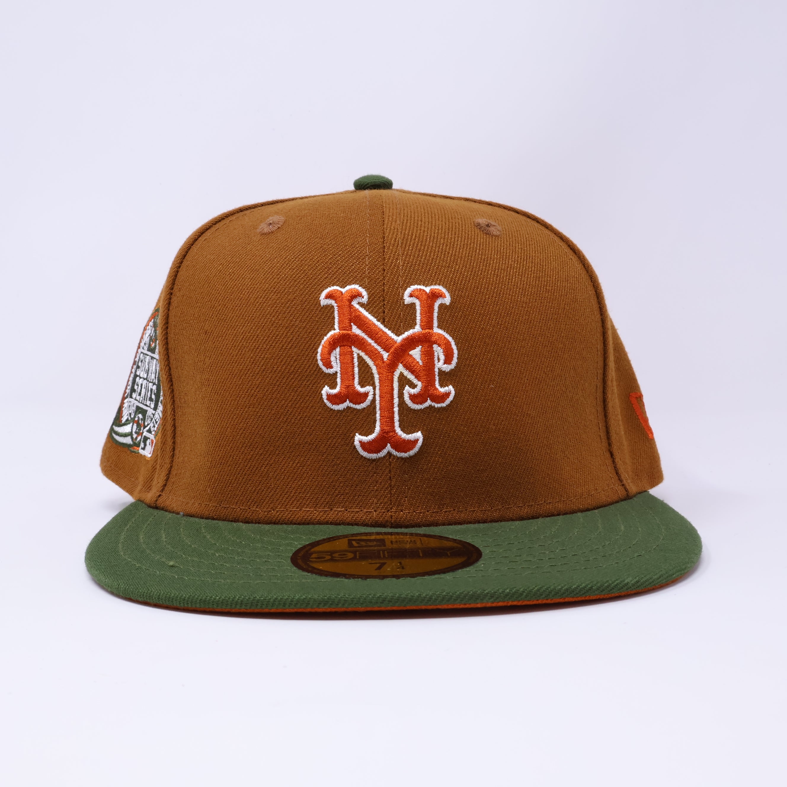 NWT 1/4 Brown New York Mets Subway Series 59fifty New Era Fitted Hat Cap