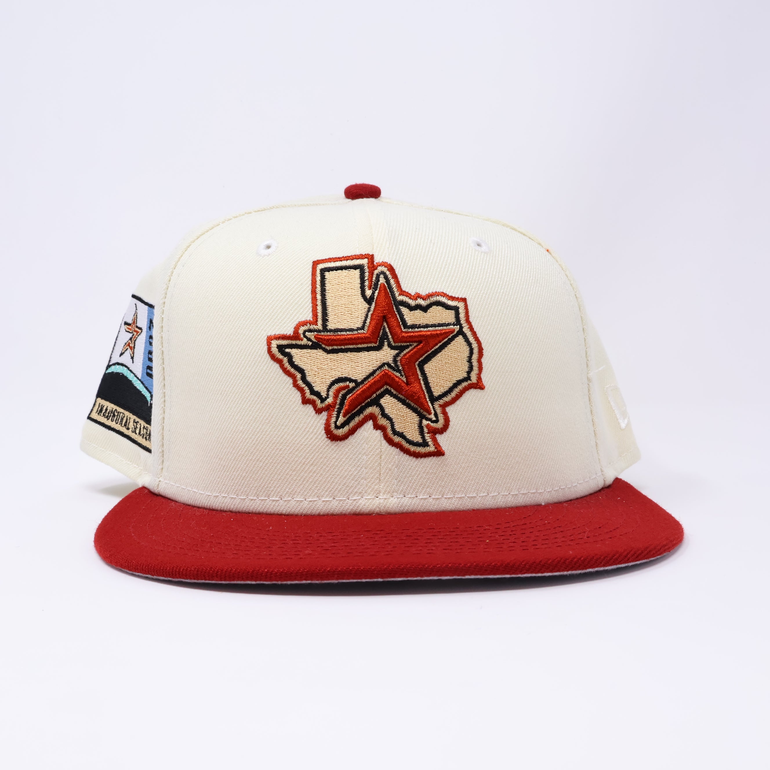 USED 1/2 Stone Houston Astros 2000 Inaugural Season Hatclub 59fifty New Era Fitted Hat Cap