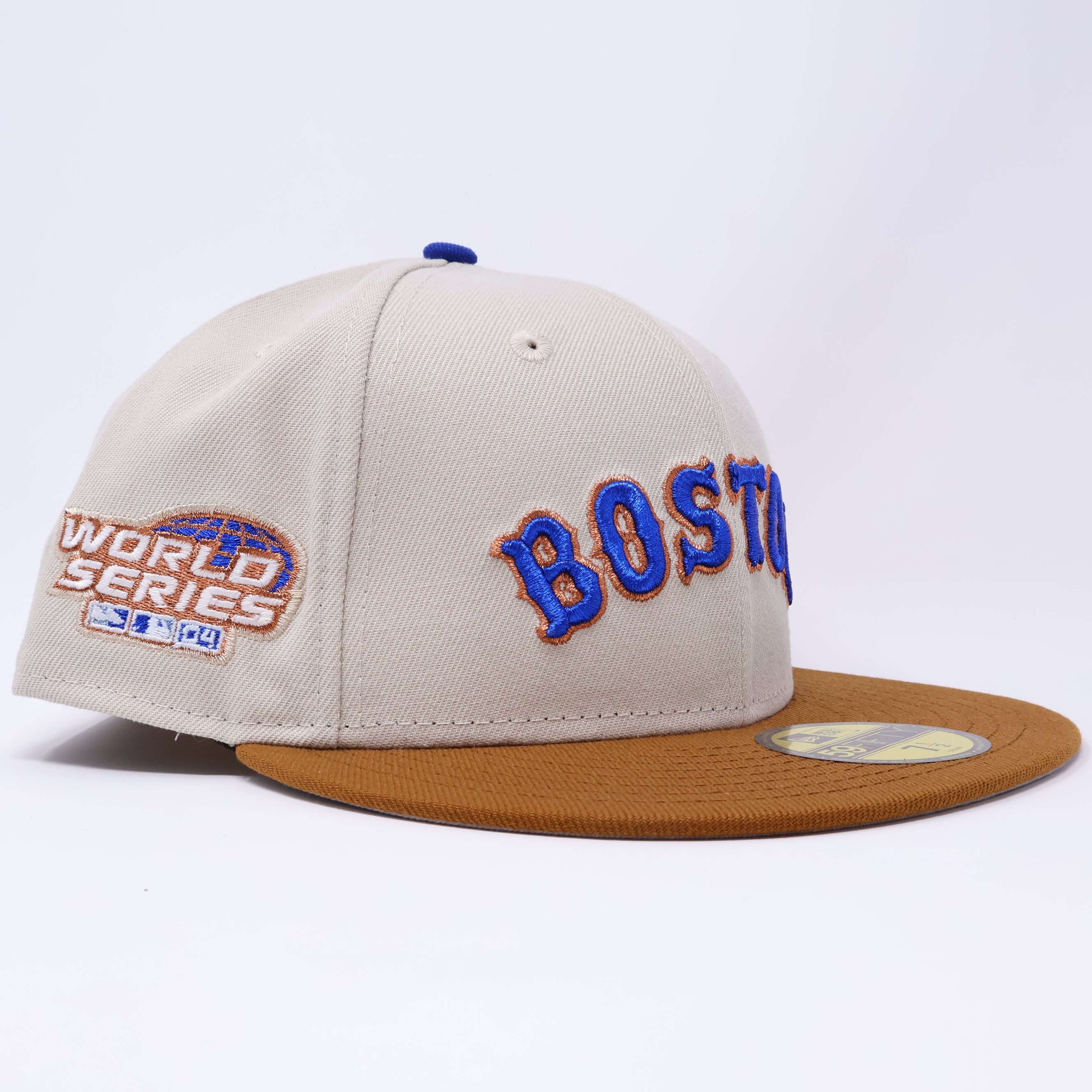 NWT 1/2 Stone Boston Red Sox 2004 World Series 59fifty New Era Fitted Hat Cap
