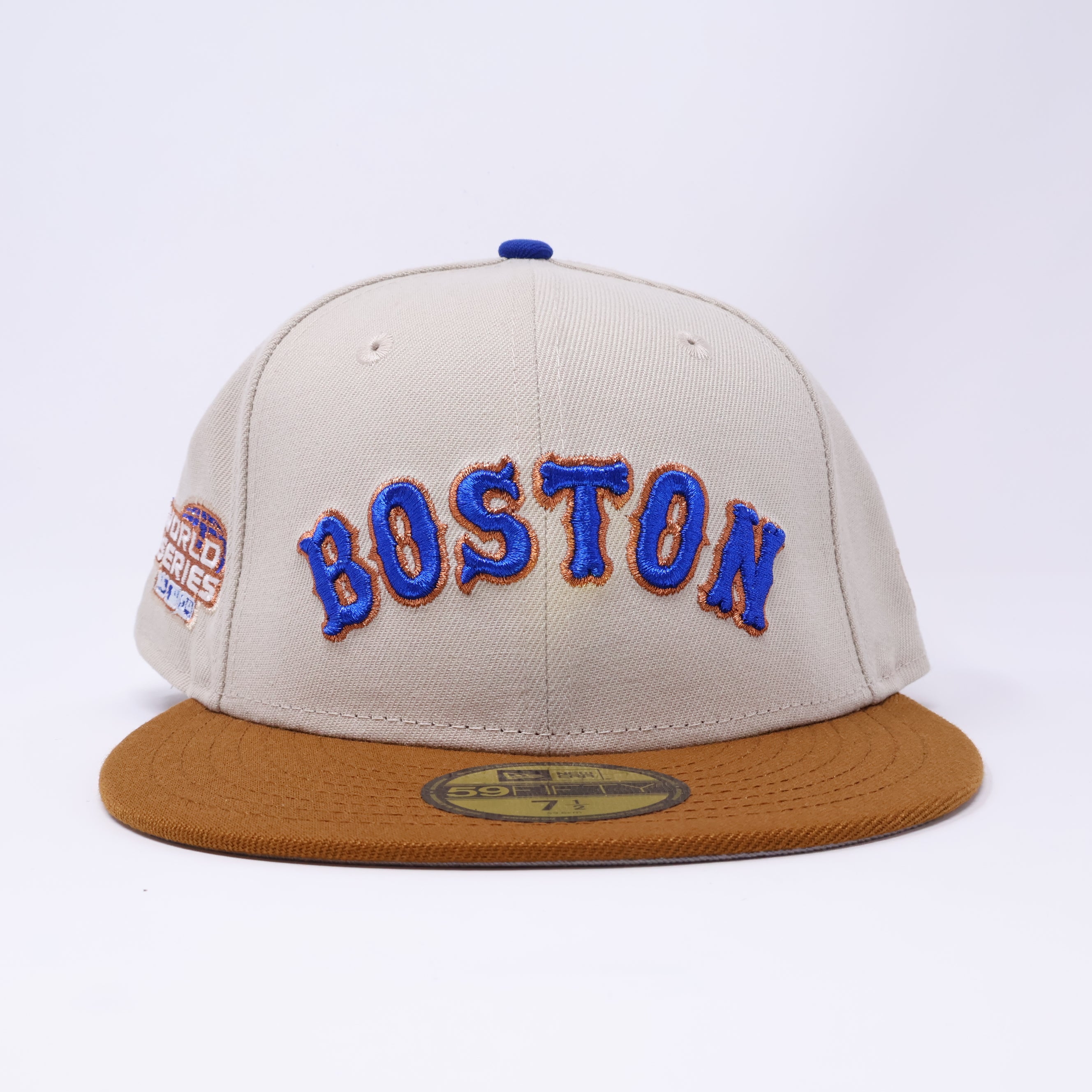 NWT 1/2 Stone Boston Red Sox 2004 World Series 59fifty New Era Fitted Hat Cap
