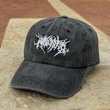 Death Metal "Scream" Hat Embroidered Dad Baseball Cap Adjustable Grunge Edgy