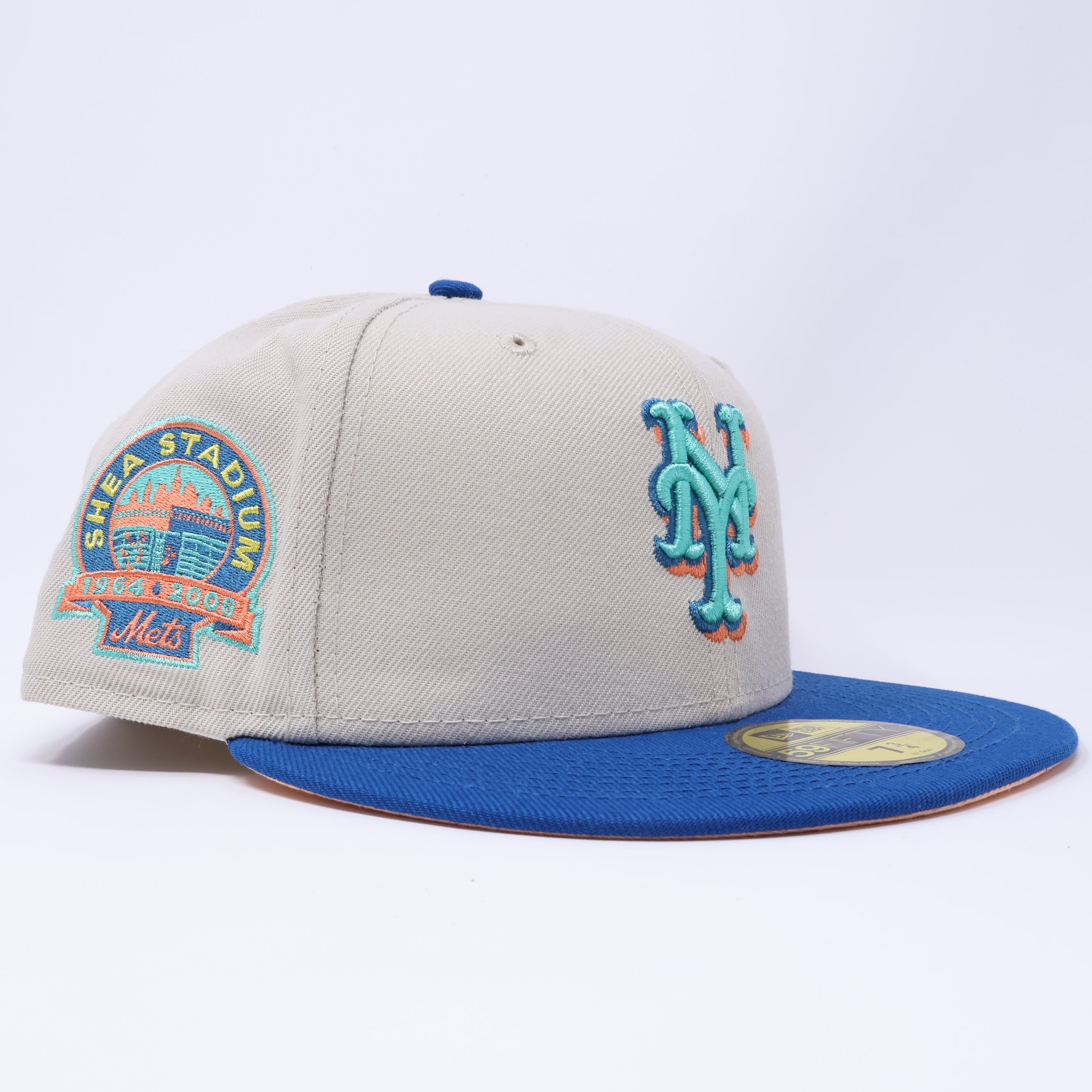 NWT Stone New York Mets Shea Stadium 59fifty New Era Fitted Hat Cap