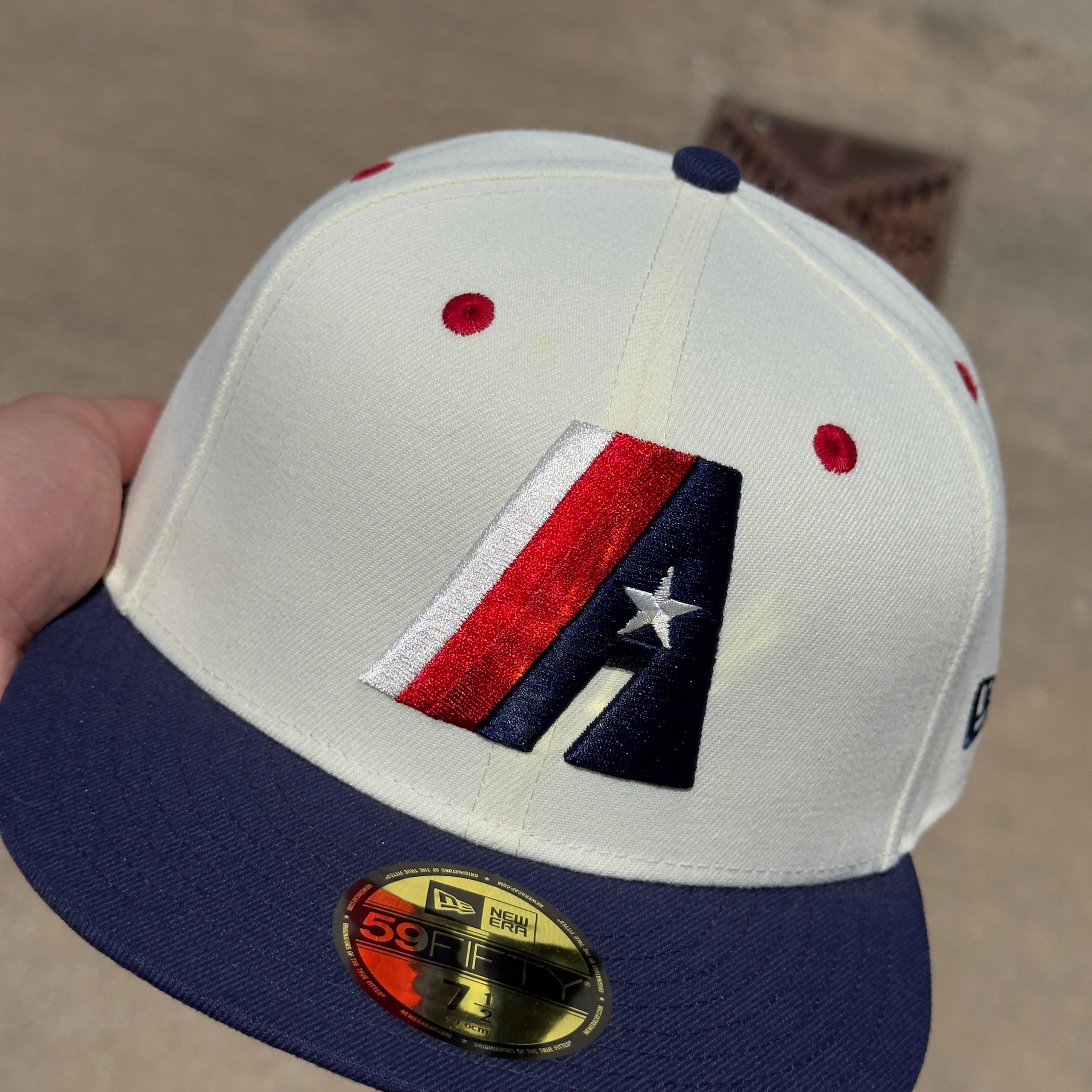 1/2 NEW Chrome Houston Astros Prototype Simple 59fifty New Era Fitted Hat Cap
