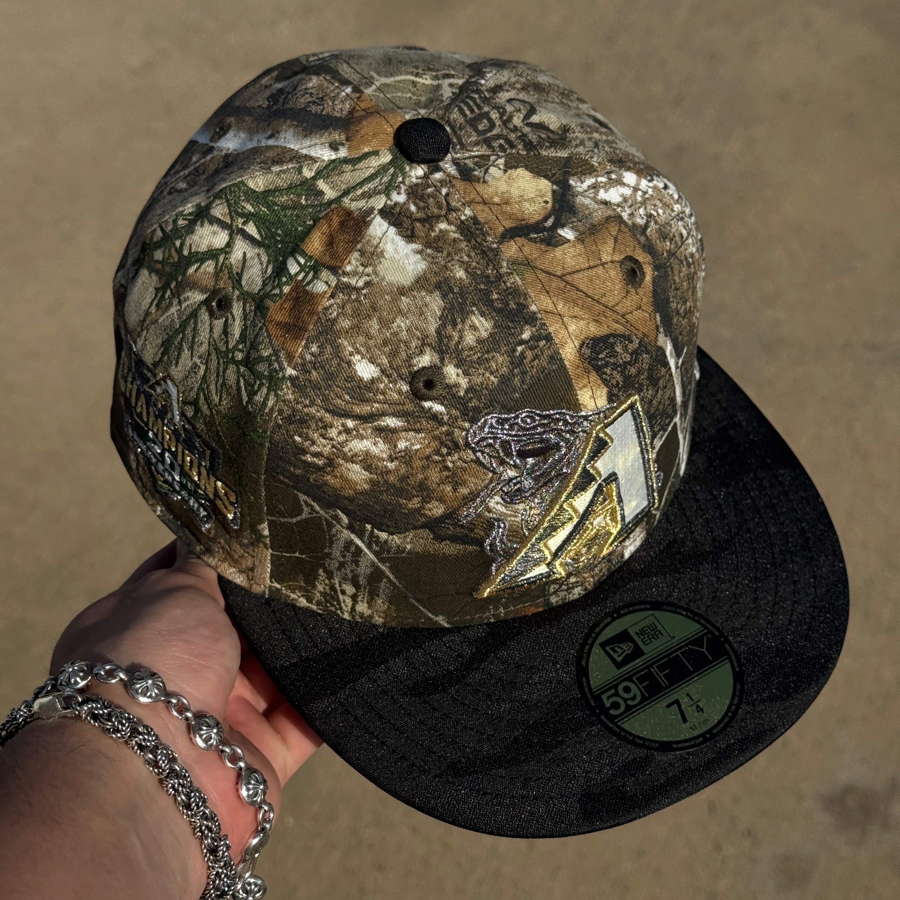 NWT 1/4 Camo Realtree Arizona Diamondbacks 20th Anniversary 59fifty New Era Fitted Hat Cap