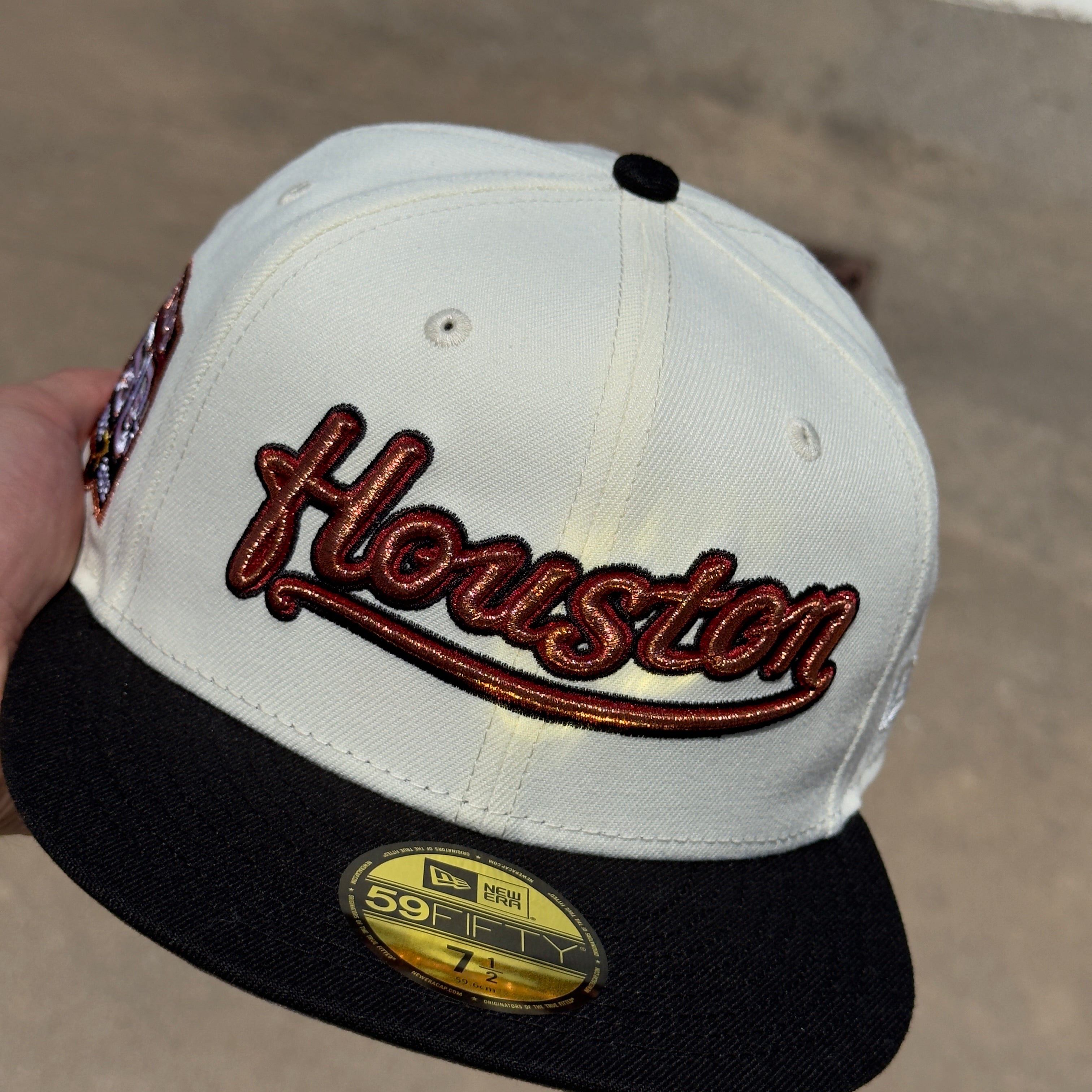 1/2 NEW Chrome Houston Astros 50 Years Copper  59fifty New Era Fitted Hat Cap