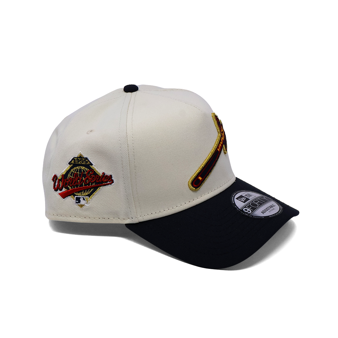 NWT Chrome Atlanta Braves 1995 World Series 9Forty New Era Adjustable Snapback Hat 5 Panel