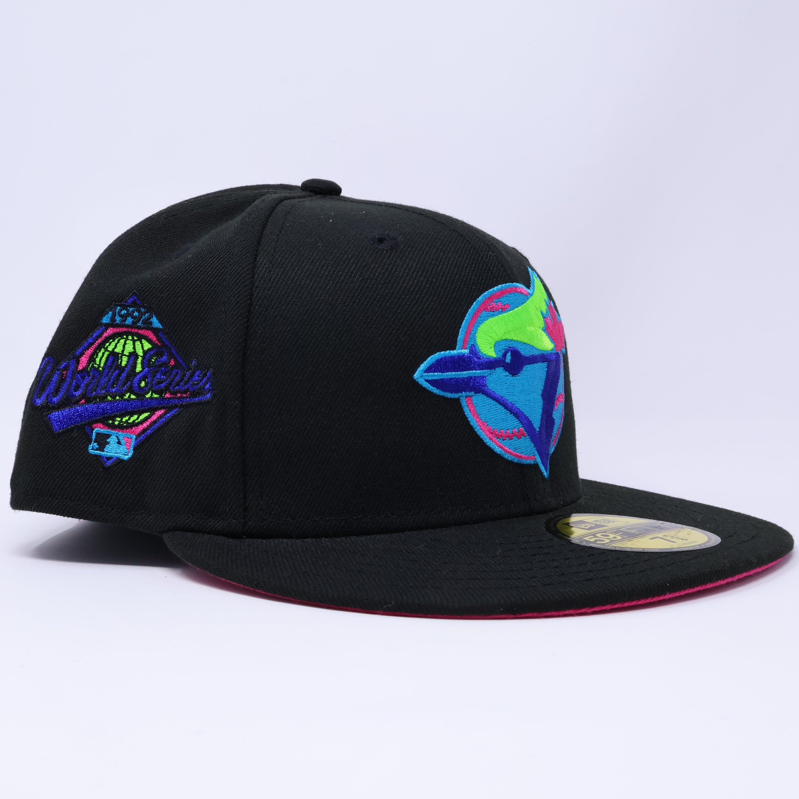 NWT Black Toronto Blue Jays 1992 World Series 59fifty New Era Fitted Hat Cap