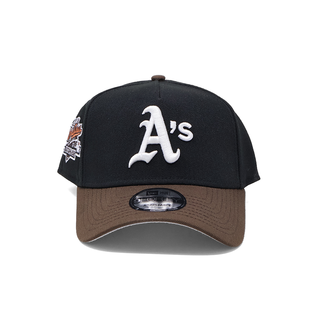 NWT Black Oakland Athletics 1989 World Series 9Forty A-Frame New Era Adjustable Snapback Hat 5 Panel