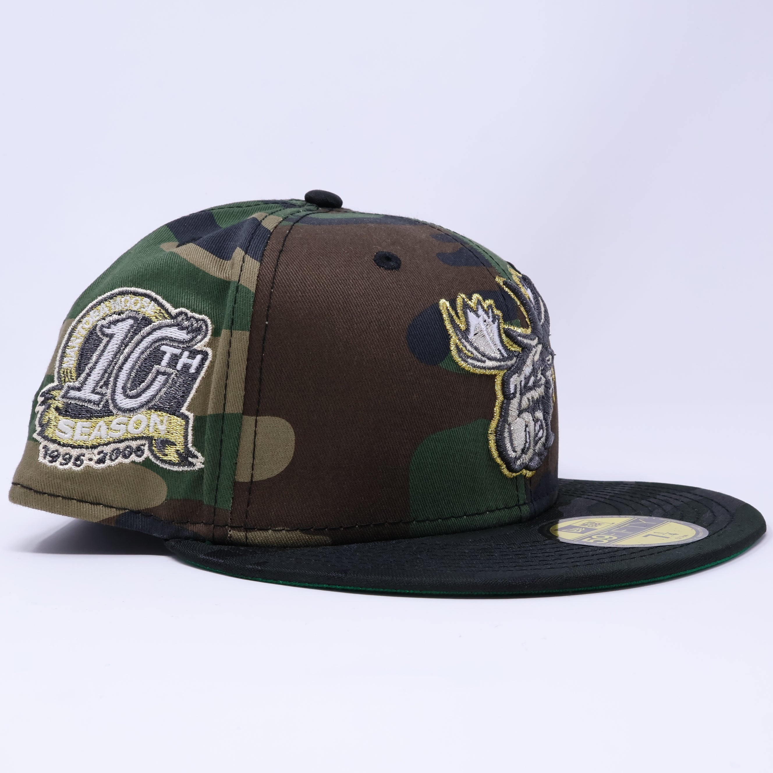 NWT 1/4 Camo Manitoba Moose AHL 59fifty New Era Fitted Hat Cap