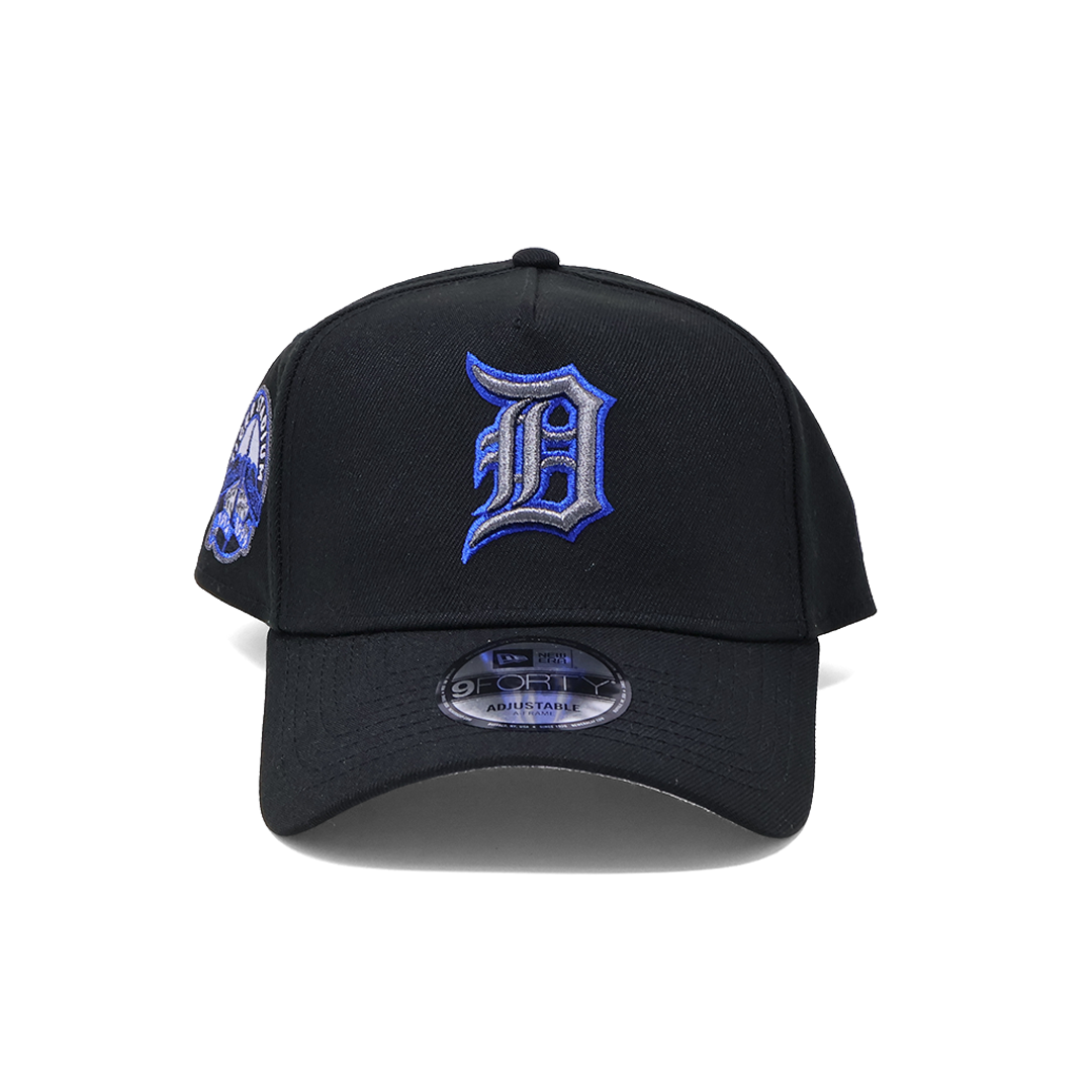 NWT Black Detroit Tigers Michigan Trumbull 9Forty A-Frame New Era Adjustable Snapback Hat 5 Panel