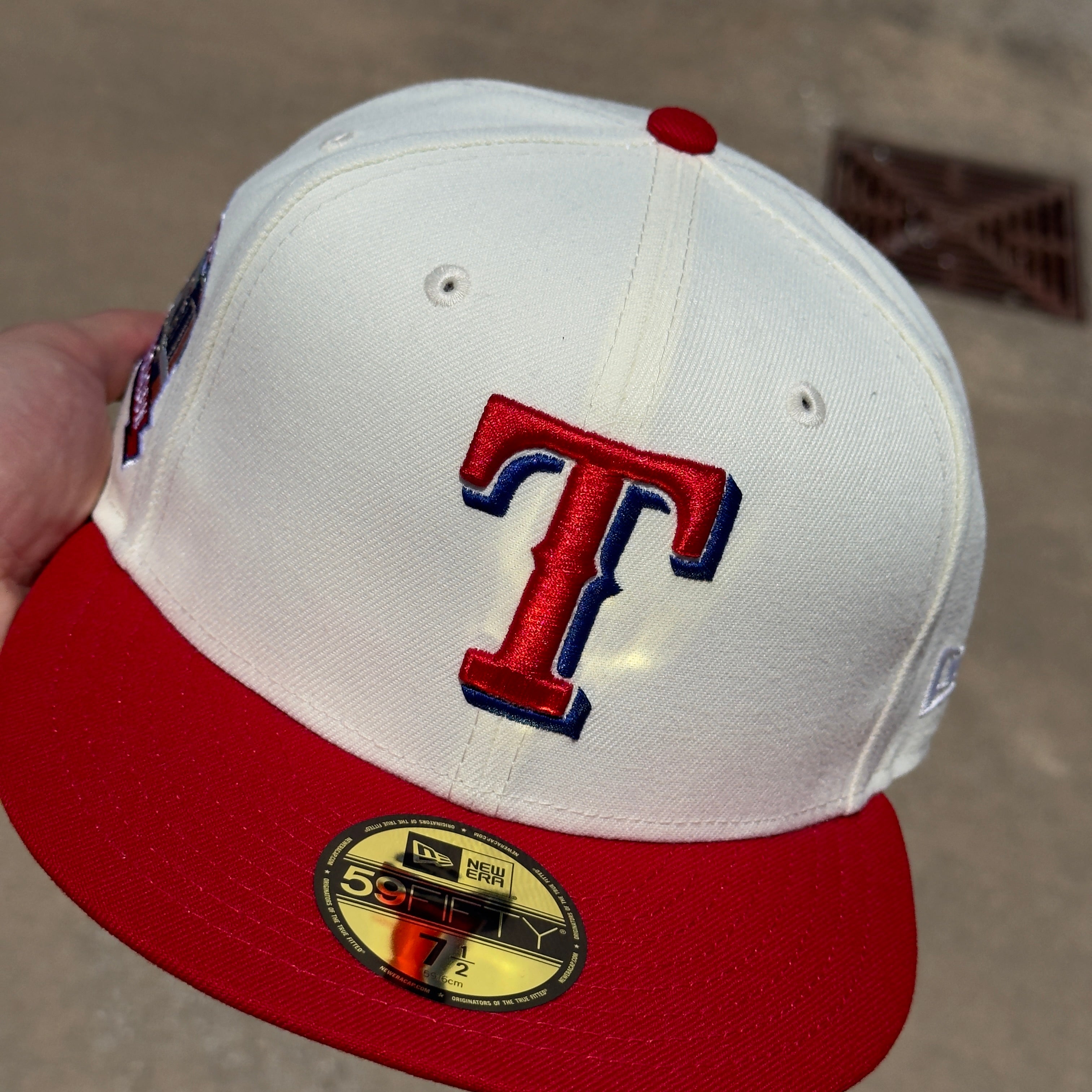 1/2 NEW Chrome Dallas Texas Rangers Final Season 59fifty New Era Fitted Hat Cap