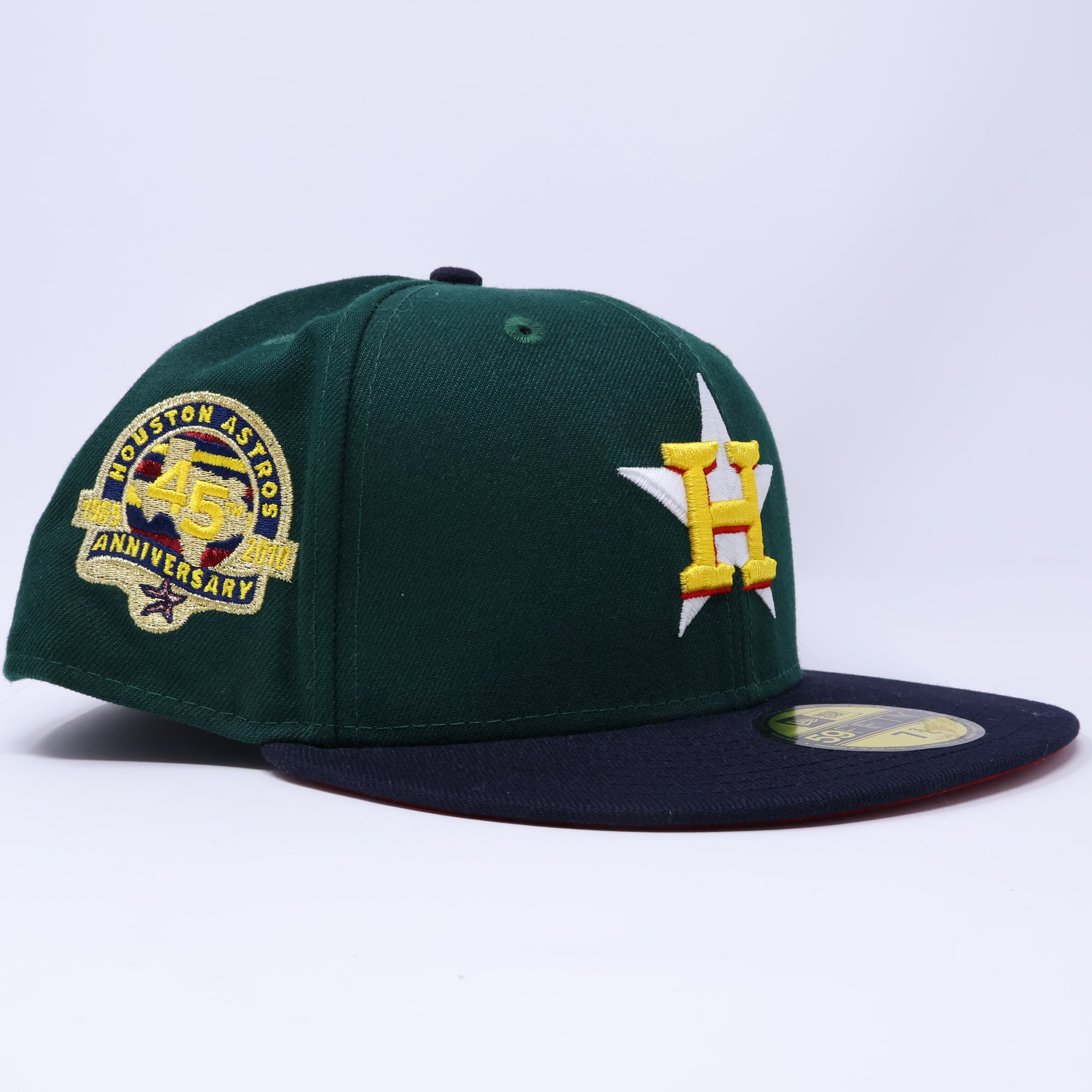 NWT 3/4 Green Houston Astros 45th Anniversary 59fifty New Era Fitted Hat Cap