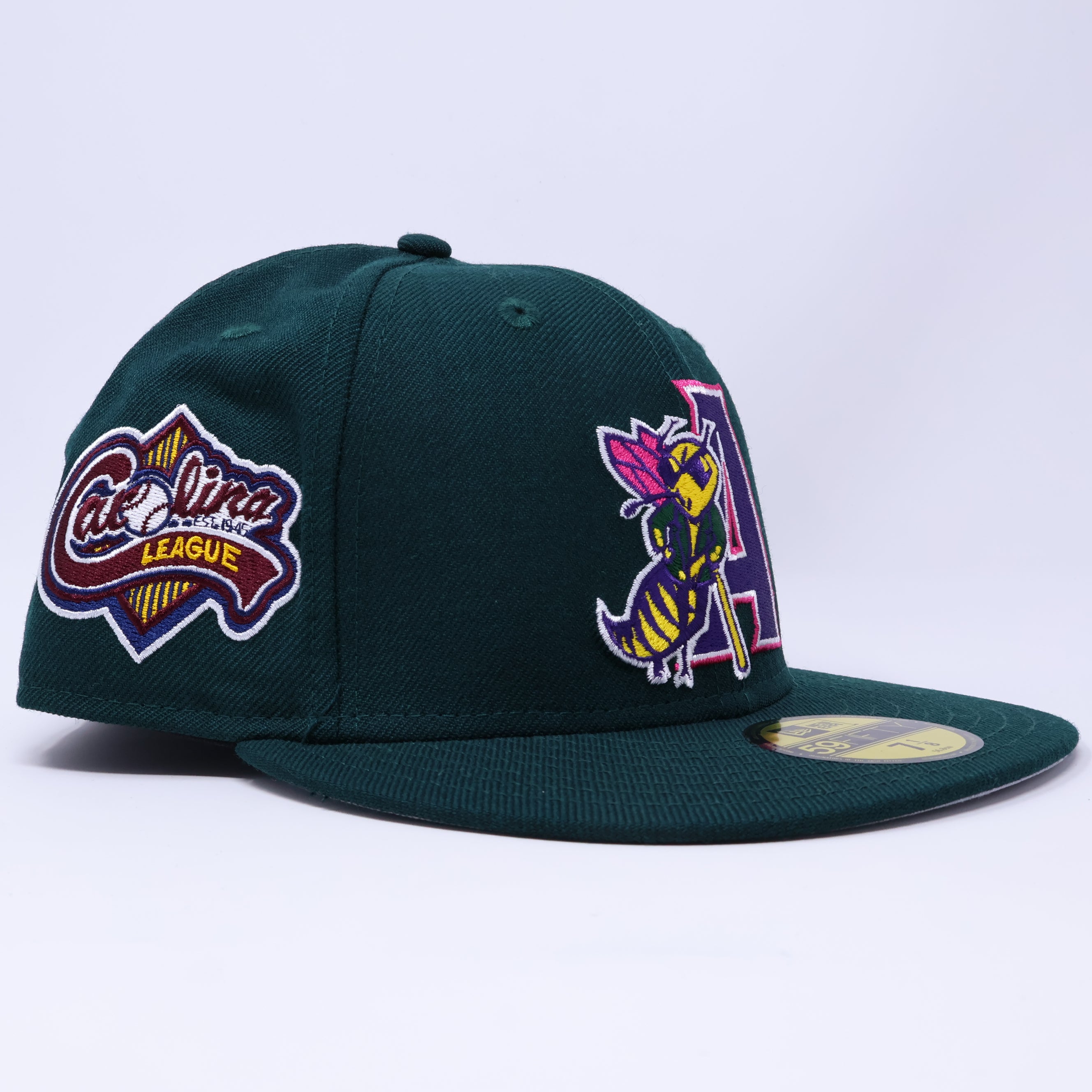 NWT 7 1/8 Green Augusta Green Jackets Minor League 59fifty New Era Fitted Hat Cap