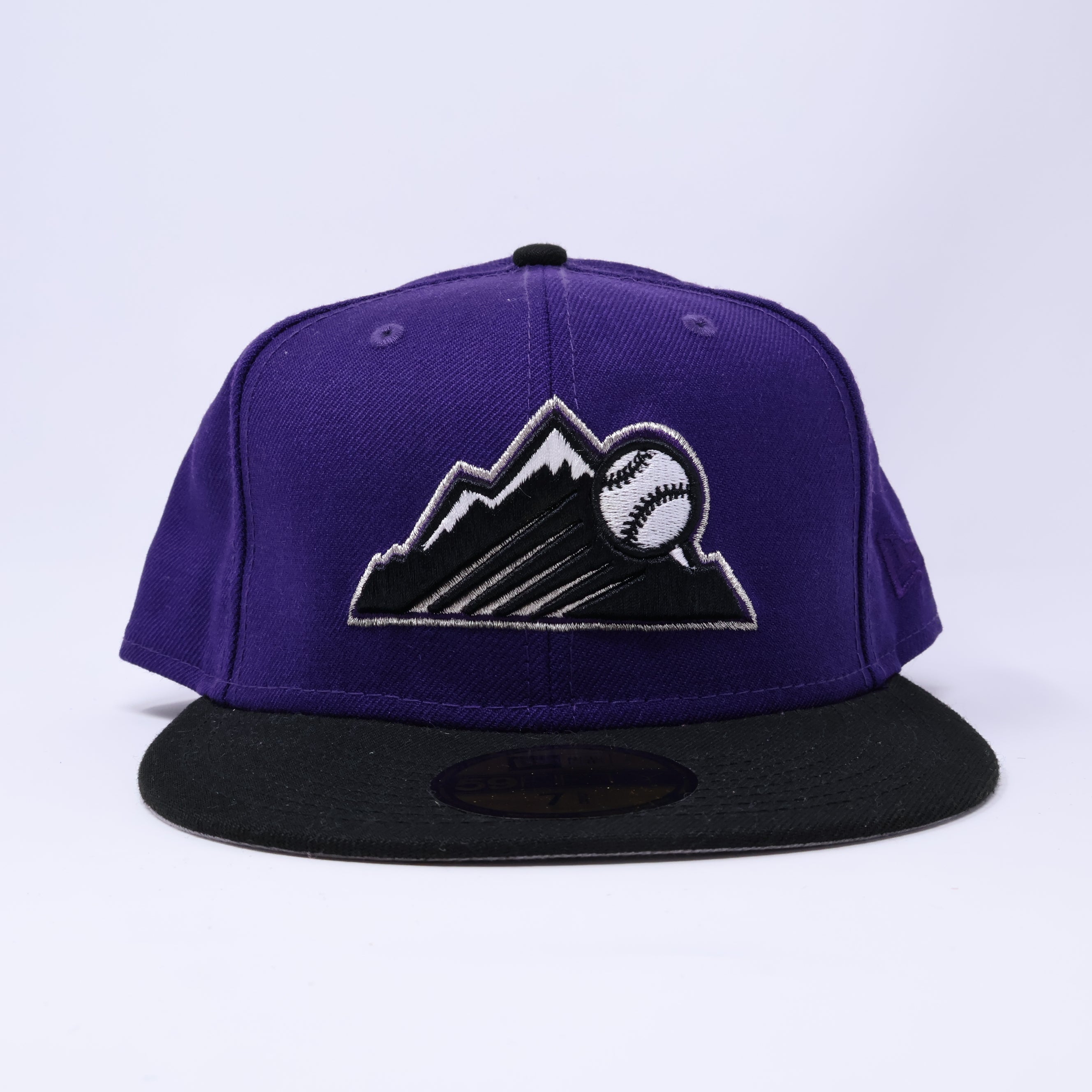 NWT 5/8 Purple Colorado Rockies Simple Clean Dope 59fifty New Era Fitted Hat Cap