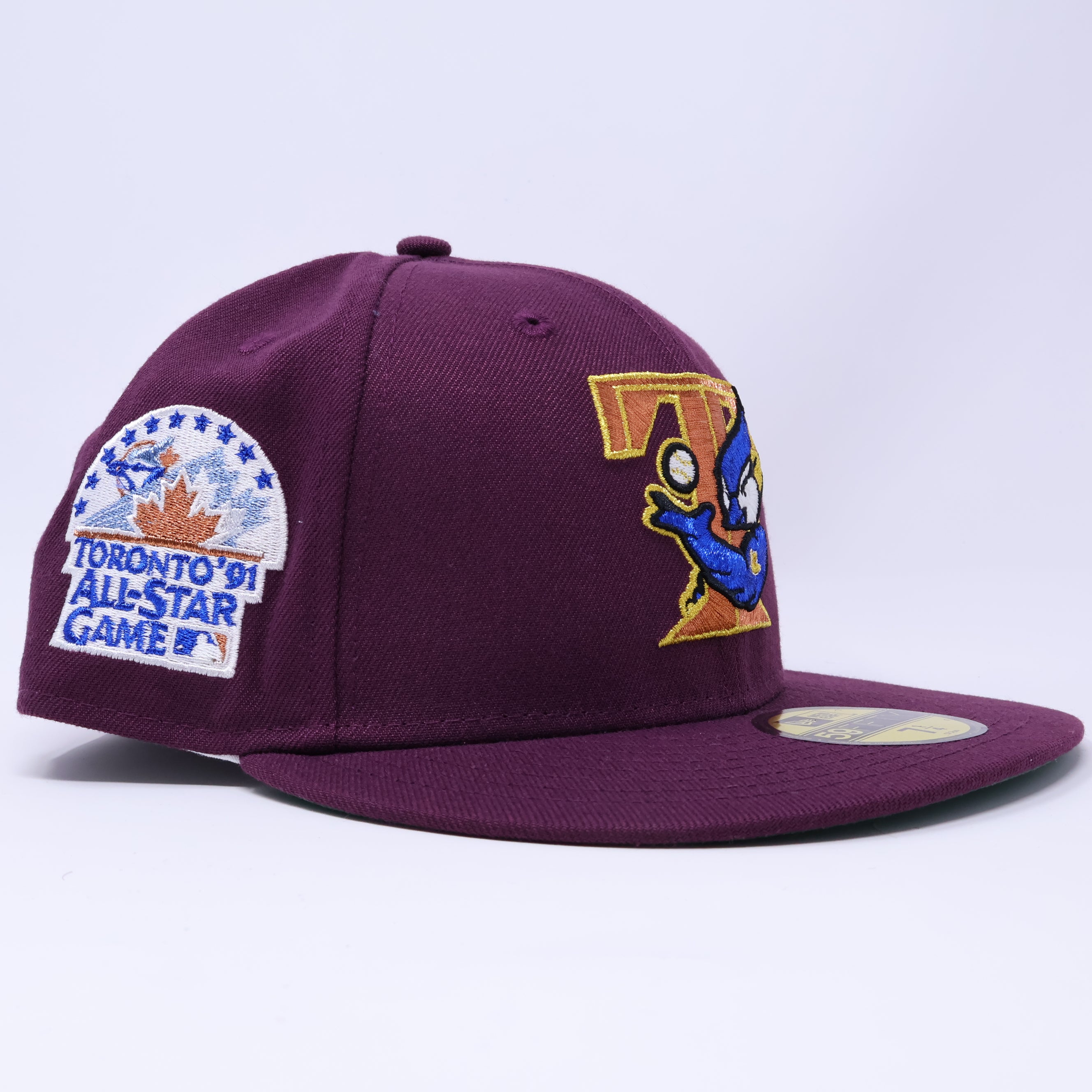 NWT 1/4 Purple Toronto Blue Jays 91 All Star Game 59fifty New Era Fitted Hat Cap