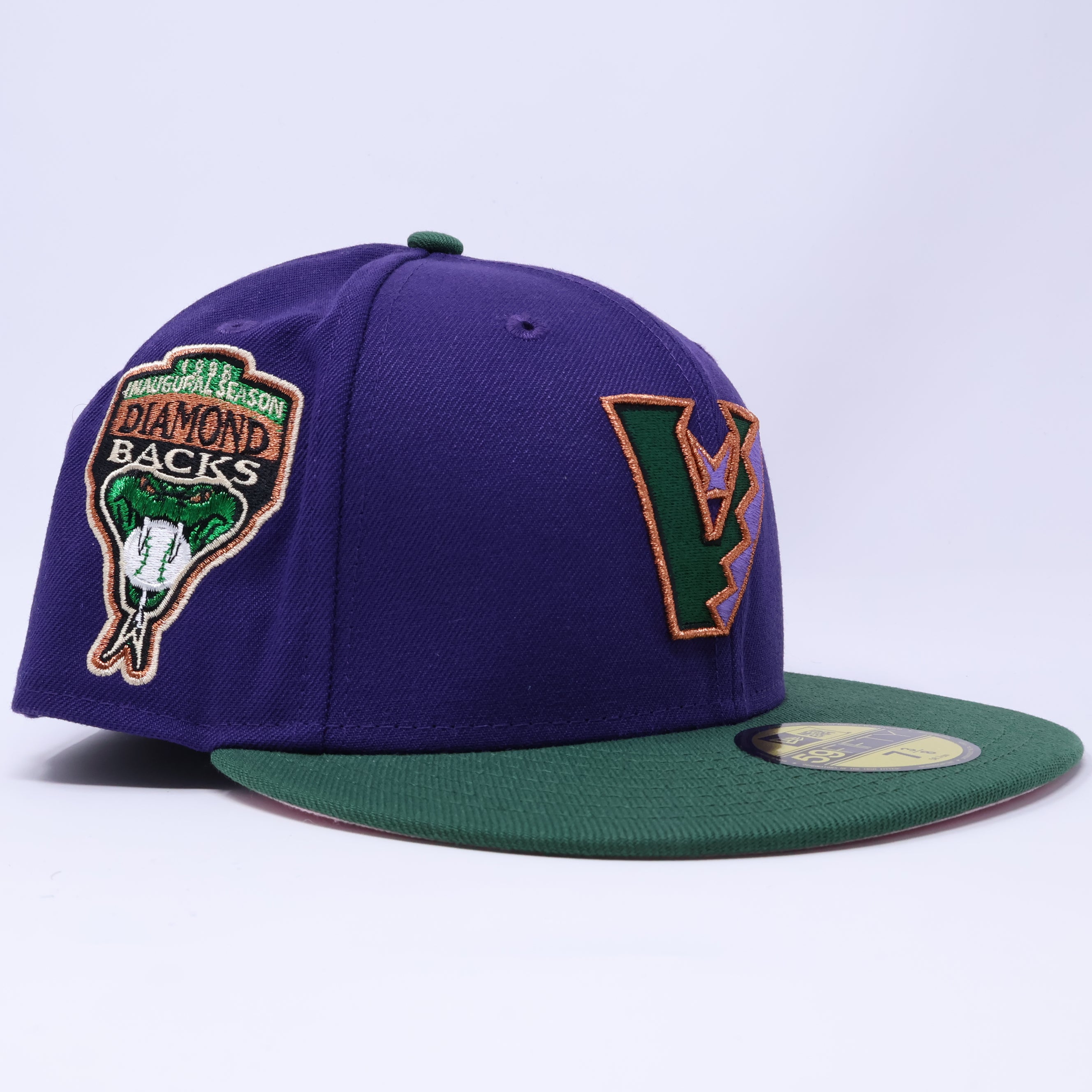 NWT 1/4 Purple Arizona Diamondbacks 1998 Inaugural 59fifty New Era Fitted Hat Cap