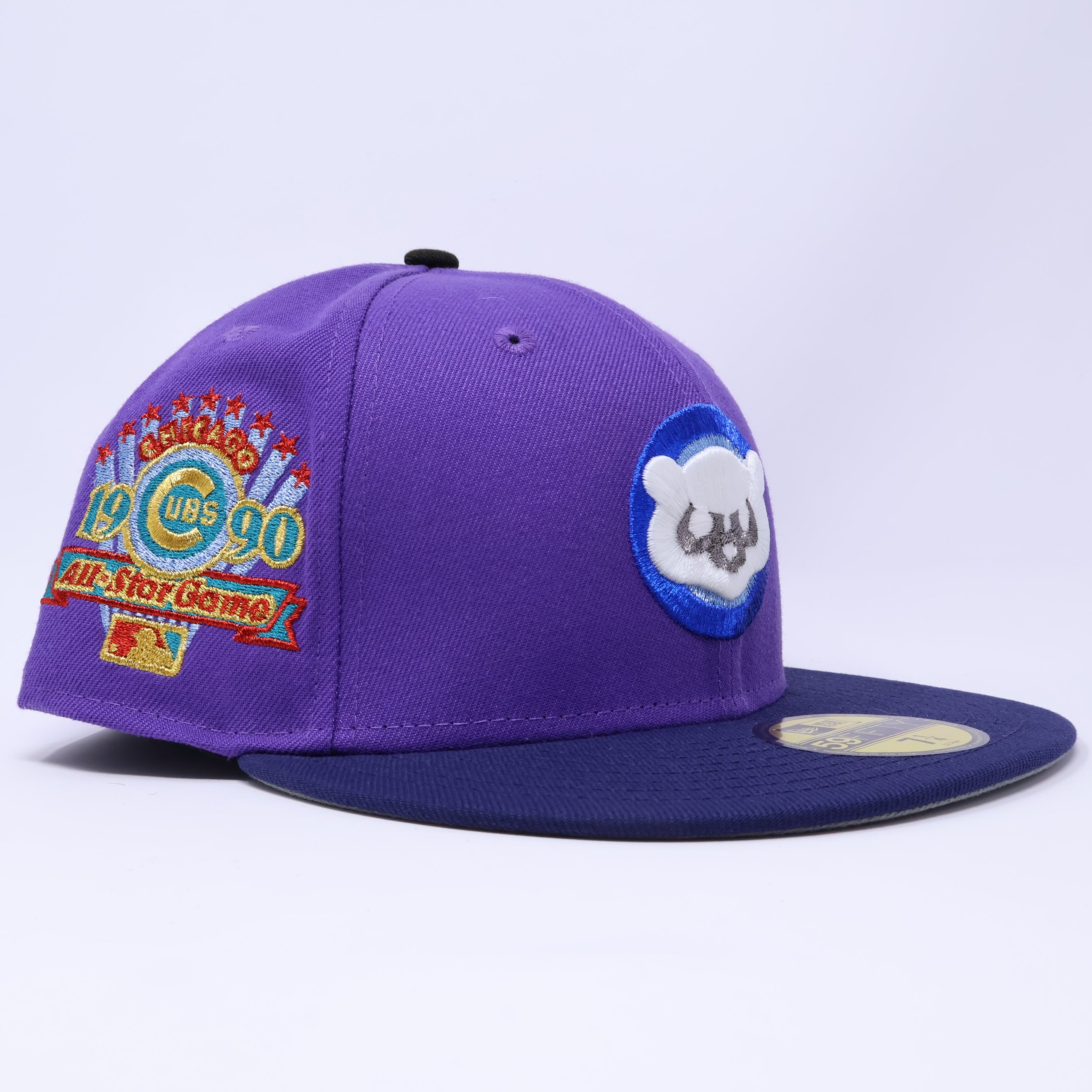 NWT 1/4 Purple Chicago Cubs 1990 All Star Game 59fifty New Era Fitted Hat Cap