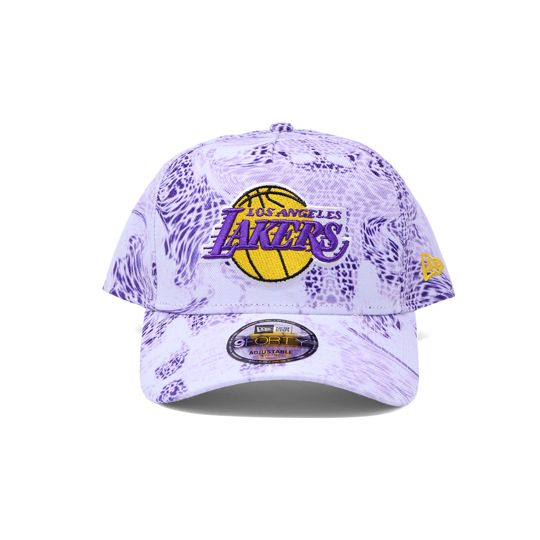 NWT Purple Camo Los Angeles Lakers NBA A-Frame New Era Adjustable Snapback Hat 5 Panel