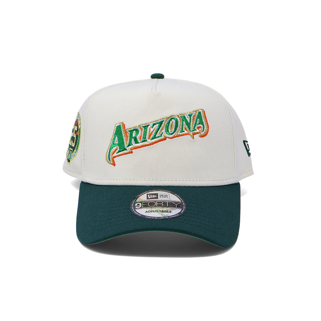 NWT Chrome Arizona Diamondbacks 25th Anniversary A-Frame New Era Adjustable Snapback Hat 5 Panel
