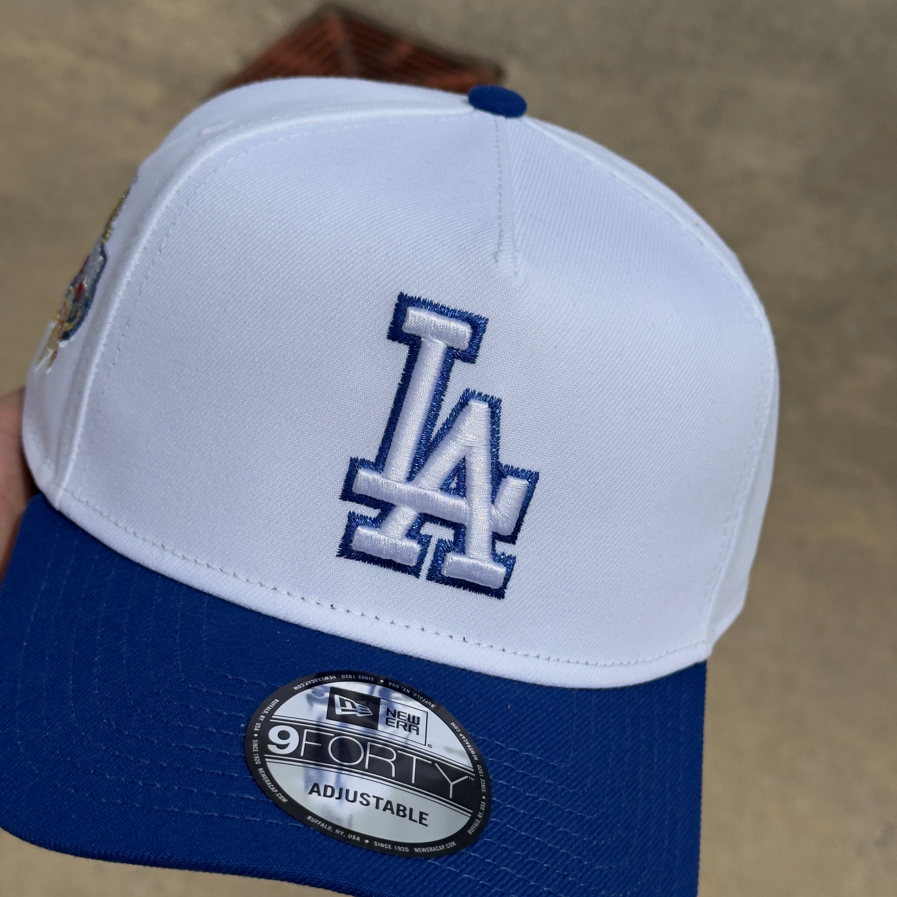 NEW White Los Angeles Dodgers 40th Anniversary New Era 9Forty Adjustable One Size A-Frame