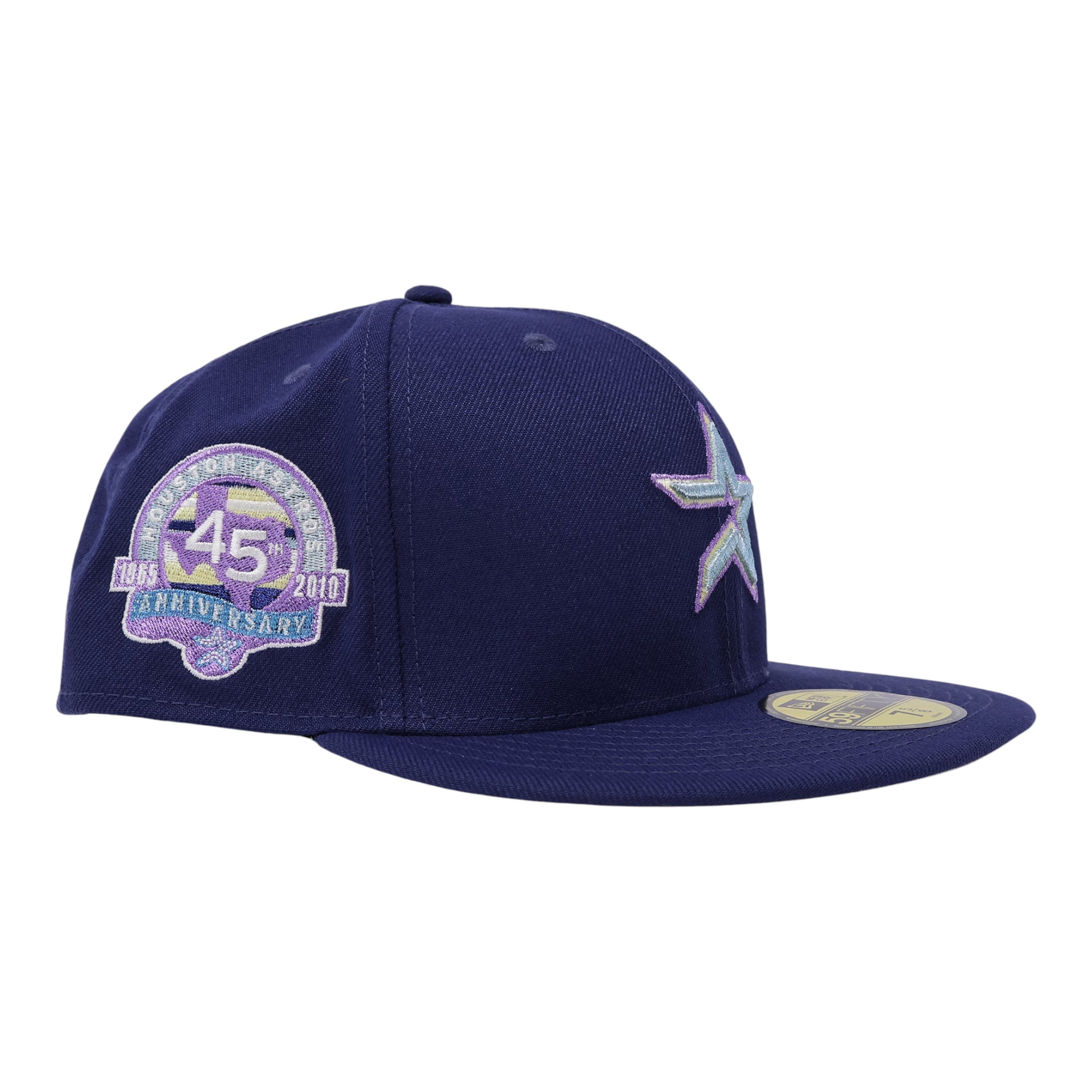 NWT Navy Houston Astros 45th Anniversary 59fifty New Era Fitted Hat Cap