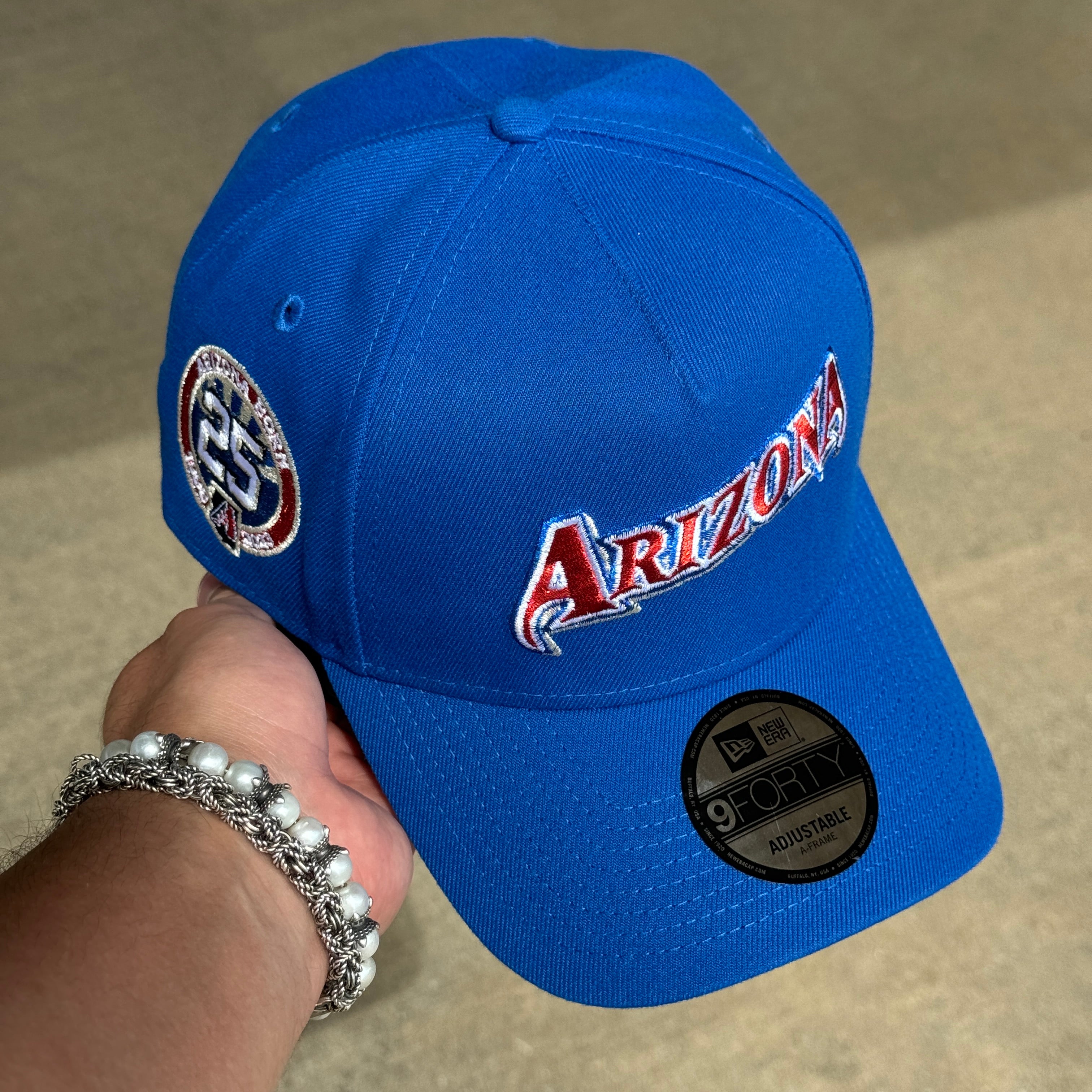 NEW Blue Arizona Diamondbacks 25th Anniversary 9Forty New Era Adjustable Snapback Hat