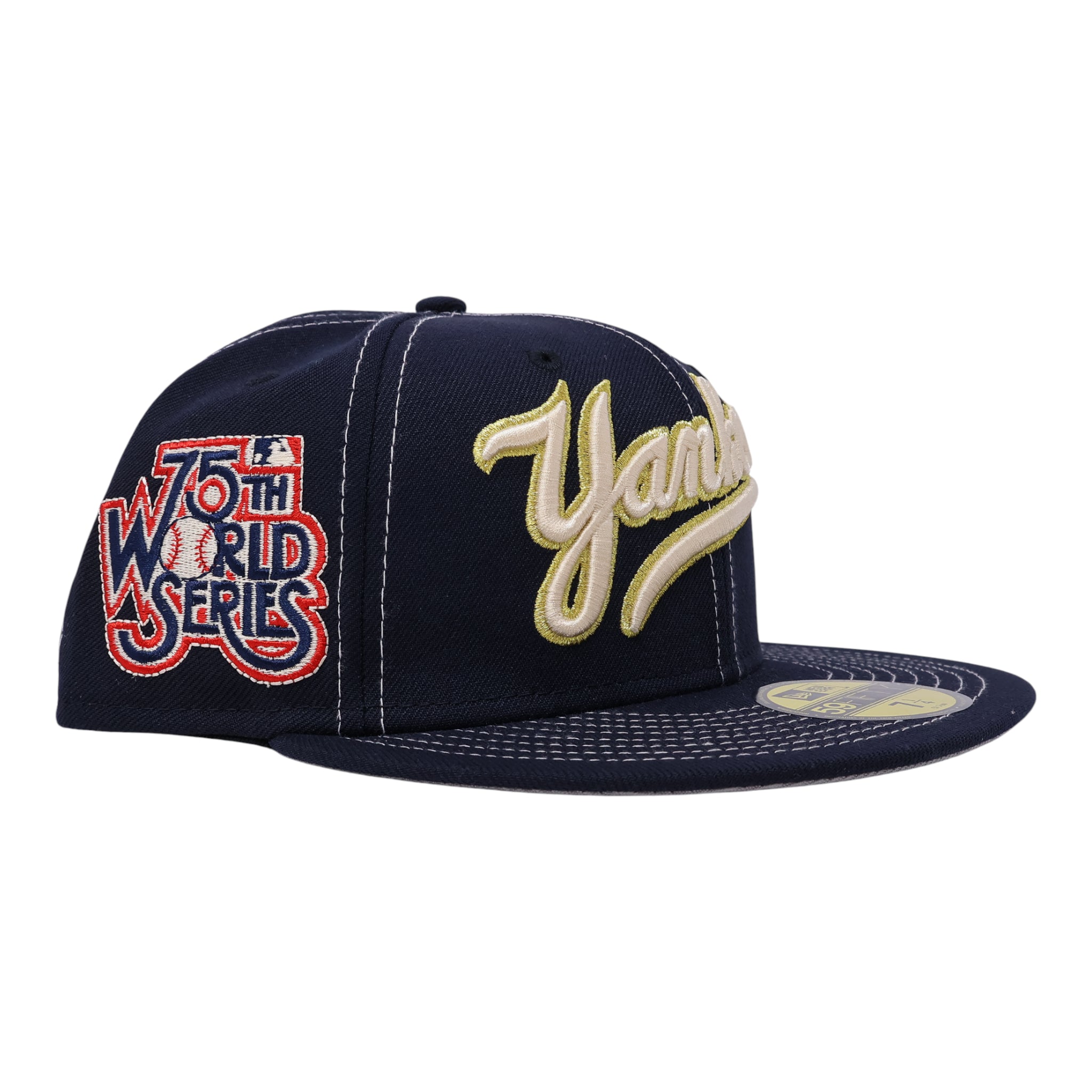 NWT Navy New York Yankees 75th World Series 59fifty New Era Fitted Hat Cap