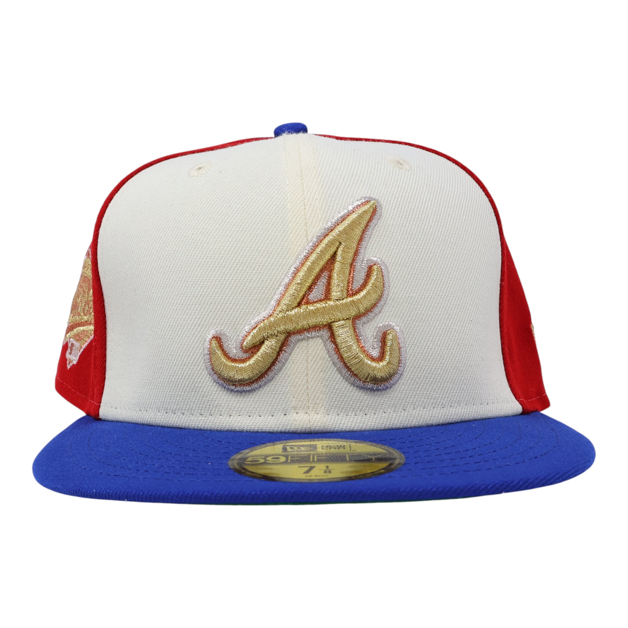 NWT 1/8 Multicolor Atlanta Braves 1995 World Series 59fifty New Era Fitted Hat Cap