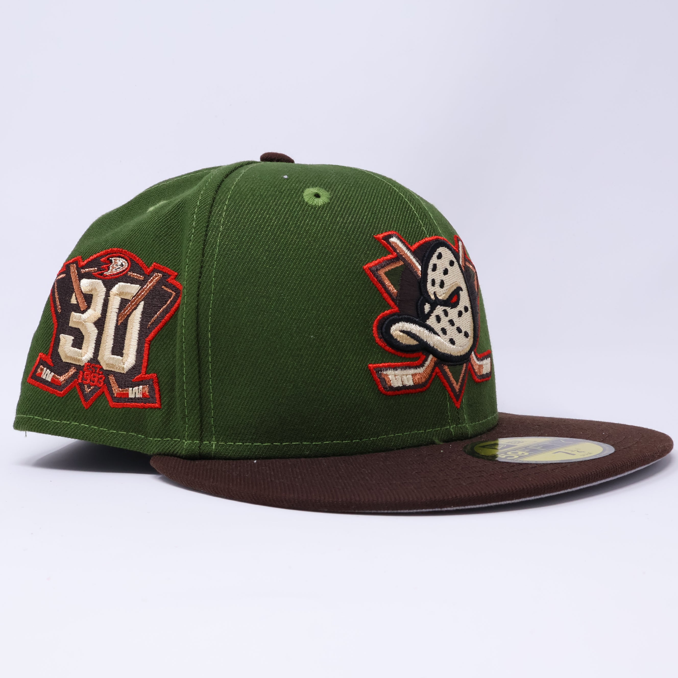 NWT Green Anaheim Ducks NHL 59fifty New Era Fitted Hat Cap