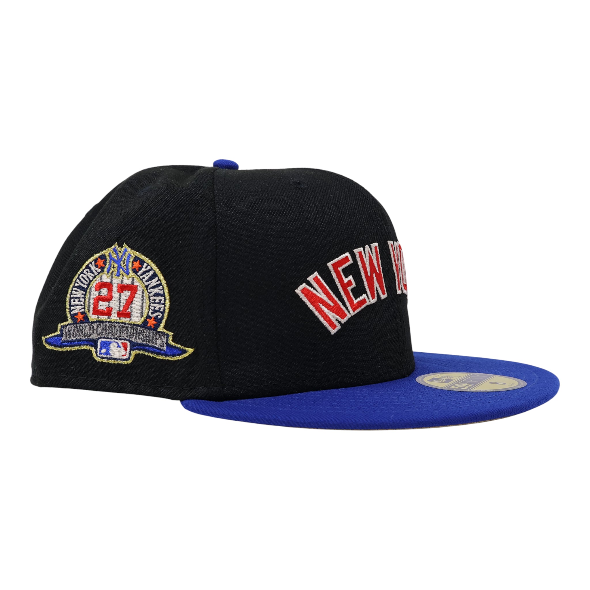NWT 8 Black New York Yankees 27x World Champs 59fifty New Era Fitted Hat Cap