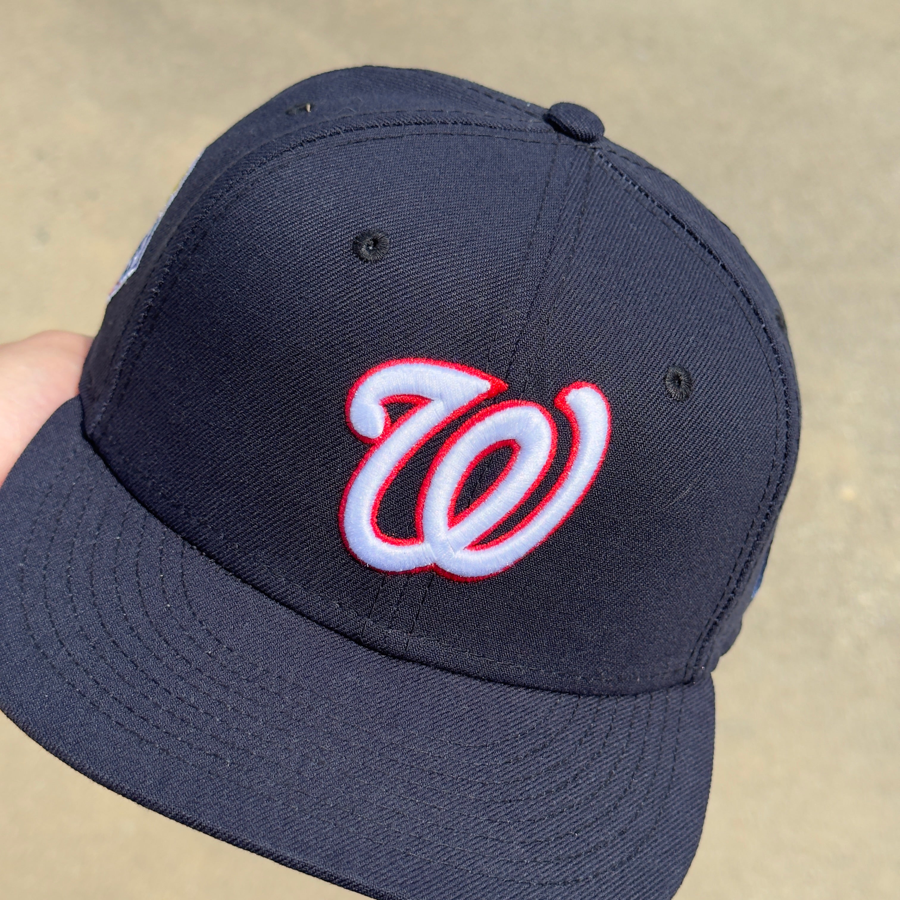 1/8 USED Navy Washington Nationals 2019 World Series 59fifty New Era Fitted Hat Cap