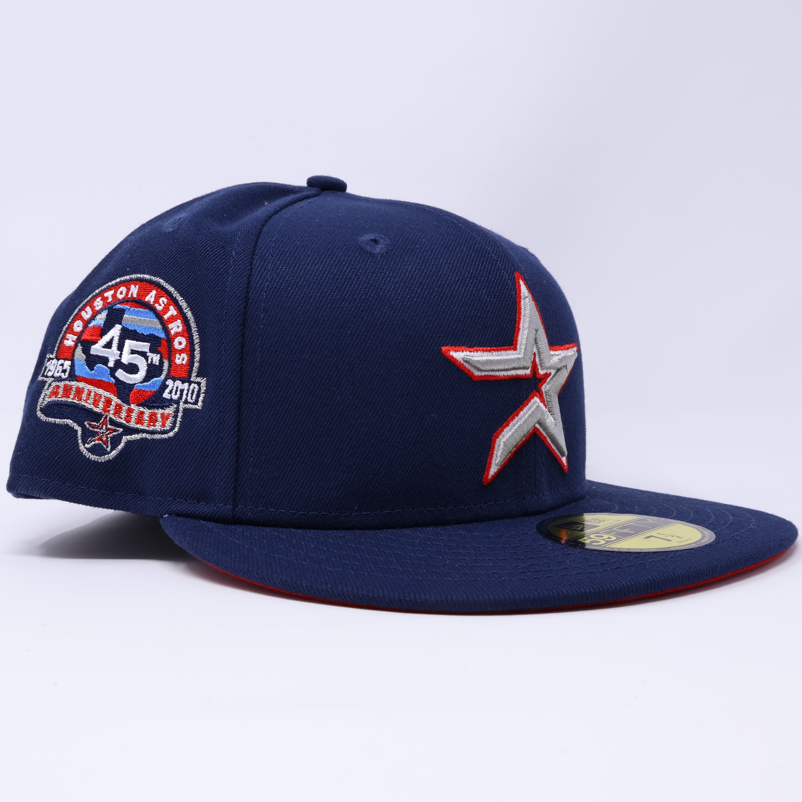 NWT Navy Houston Astros 45th Anniversary 59fifty New Era Fitted Hat Cap